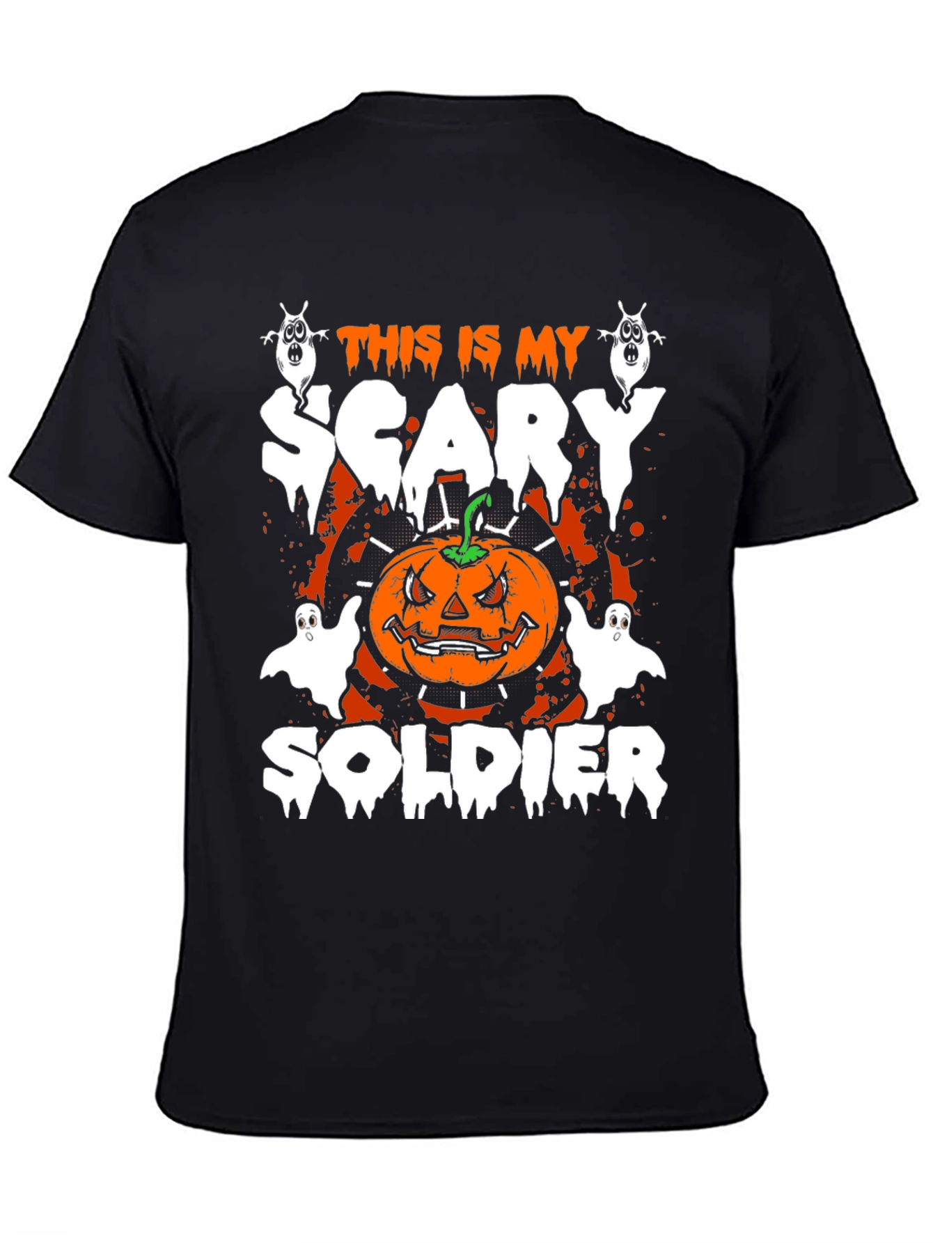 Halloween Scary Soldier Graphic Tee