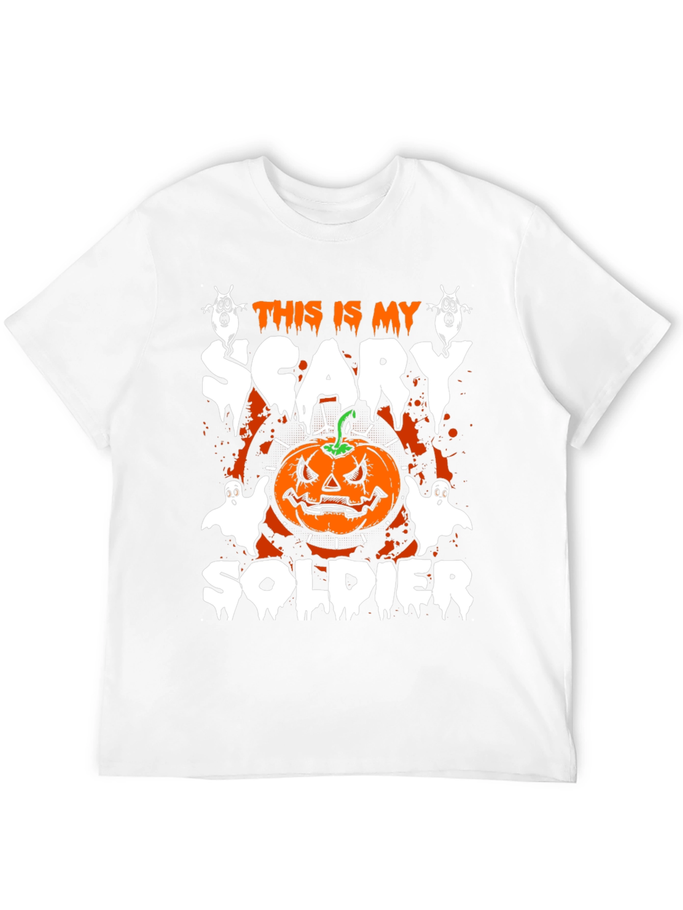 Halloween Scary Soldier Graphic Tee