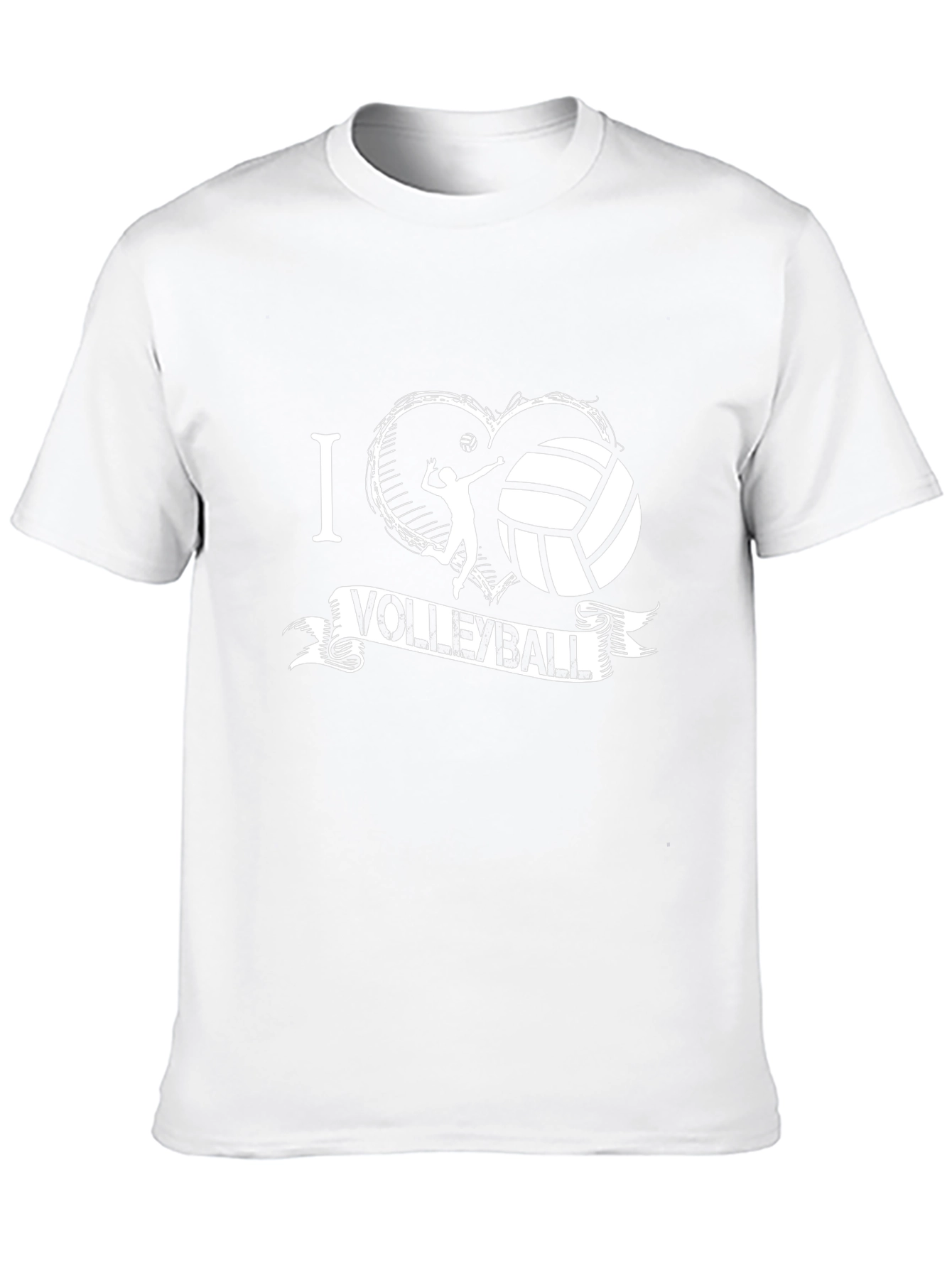 I Love Volleyball T-Shirt - Sports Fan Apparel