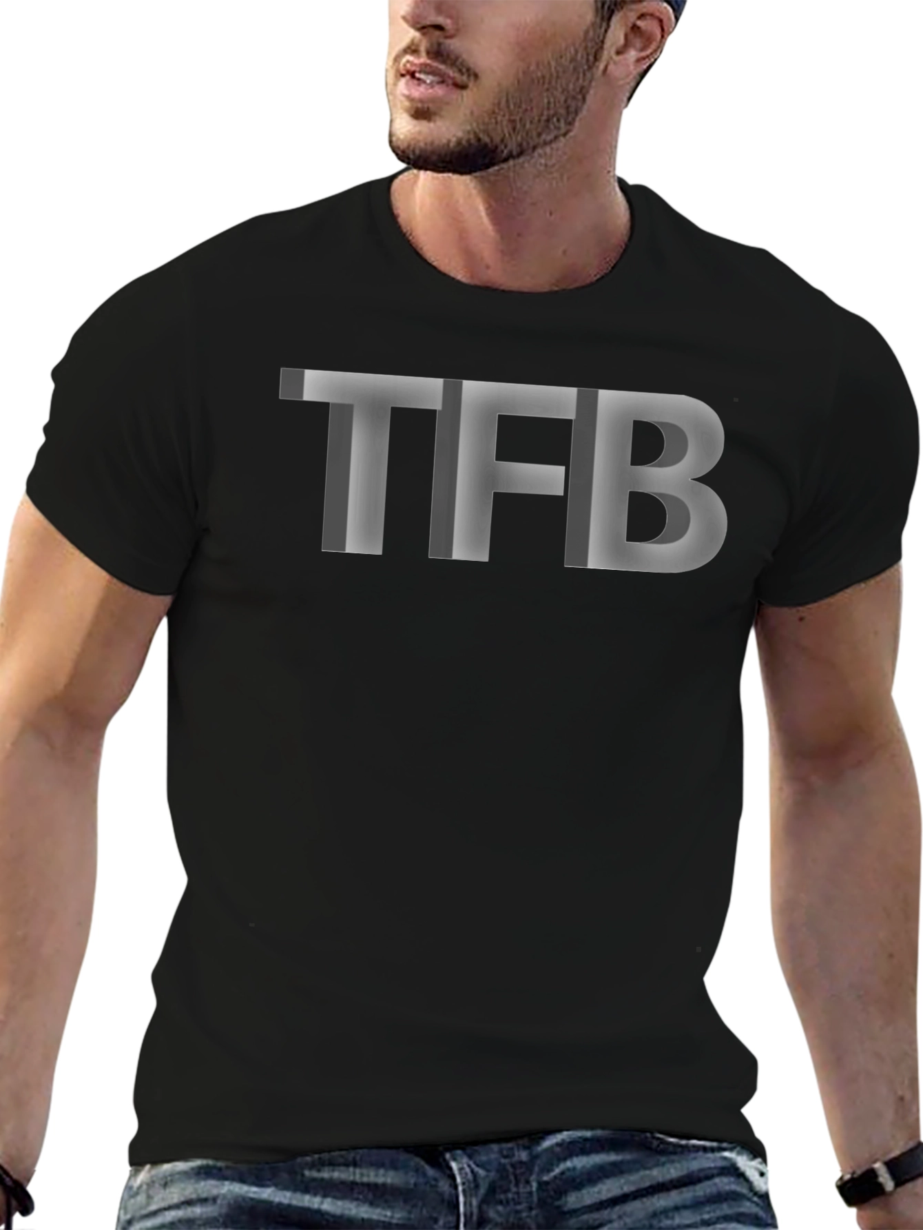 TFB Graphic Black Tee - Stylish Mens Fashion