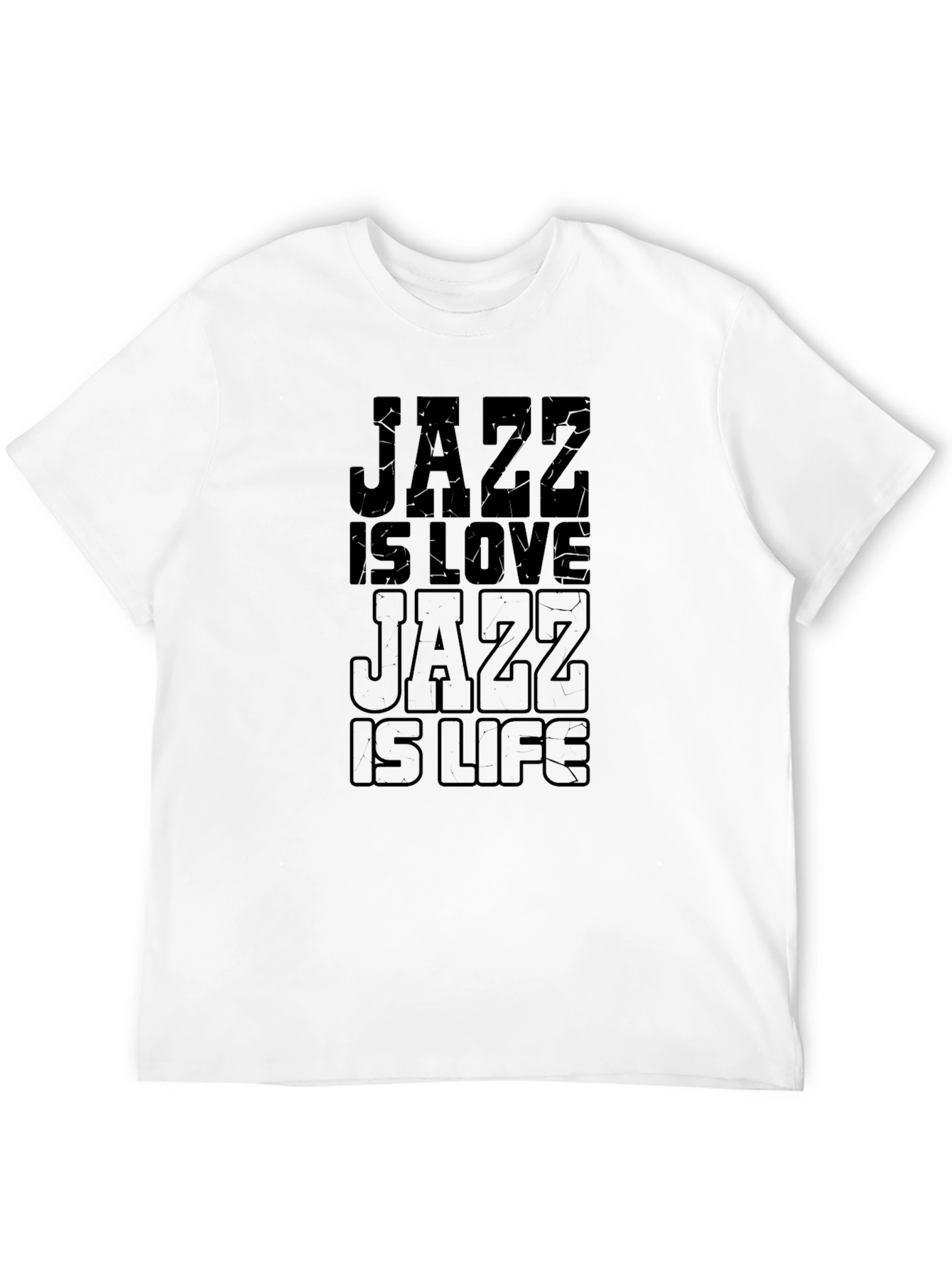 Jazz is Love Jazz is Life Black Graphic Tee