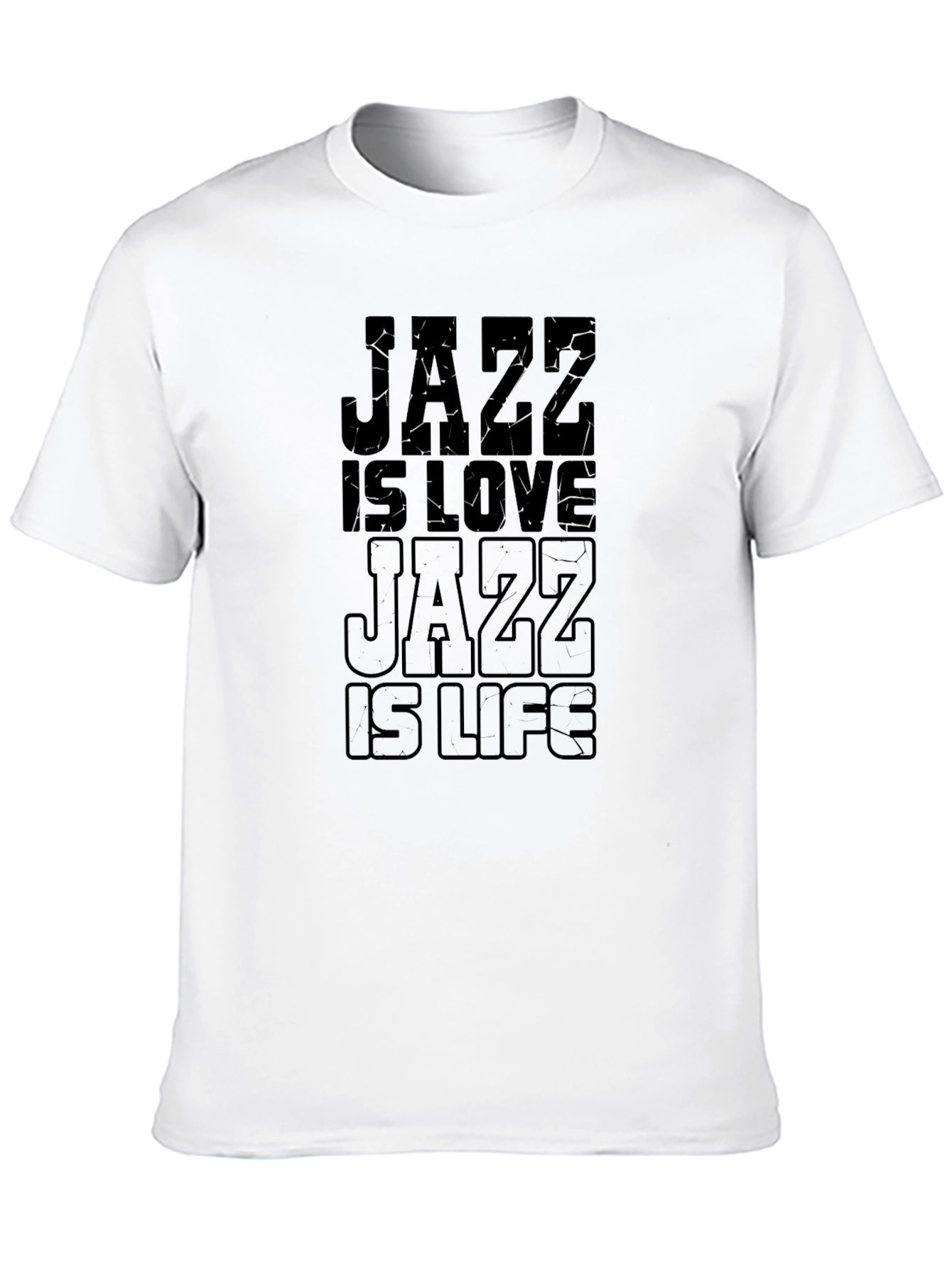 Jazz is Love Jazz is Life Black Graphic Tee