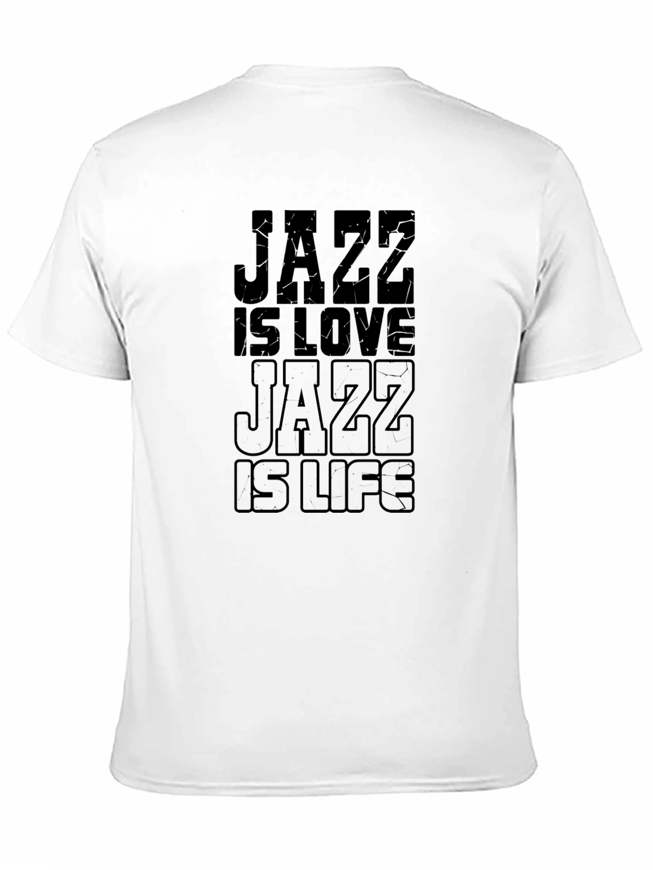 Jazz is Love Jazz is Life Black Graphic Tee
