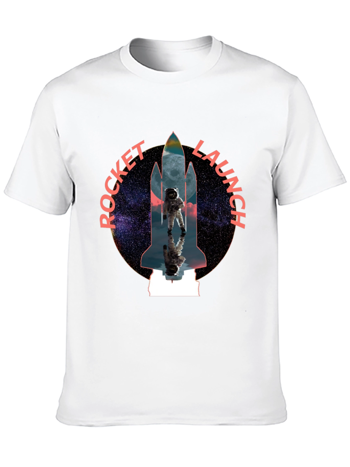 Rocket Launch Graphic Tee - Space Astronaut Design