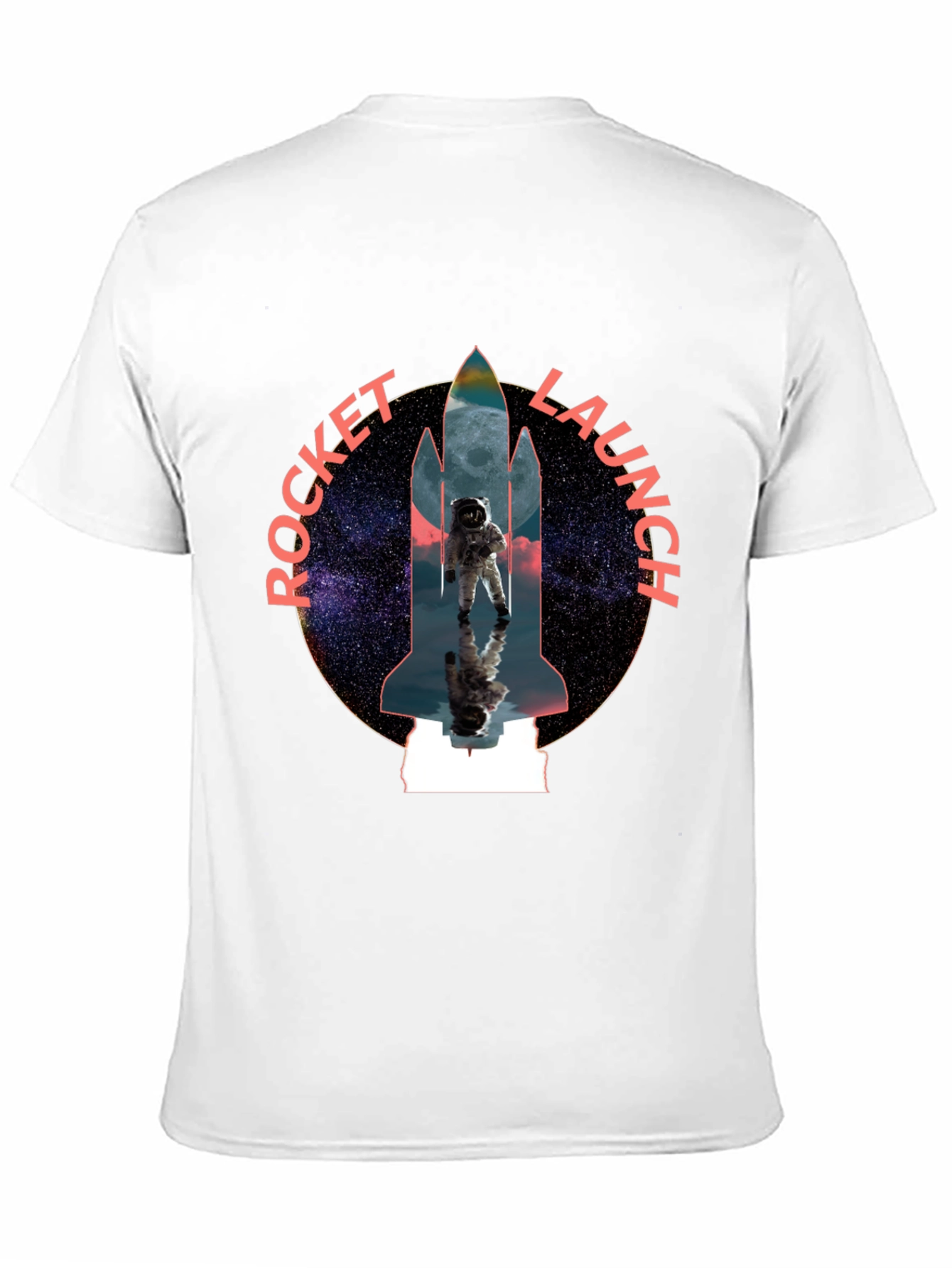 Rocket Launch Graphic Tee - Space Astronaut Design