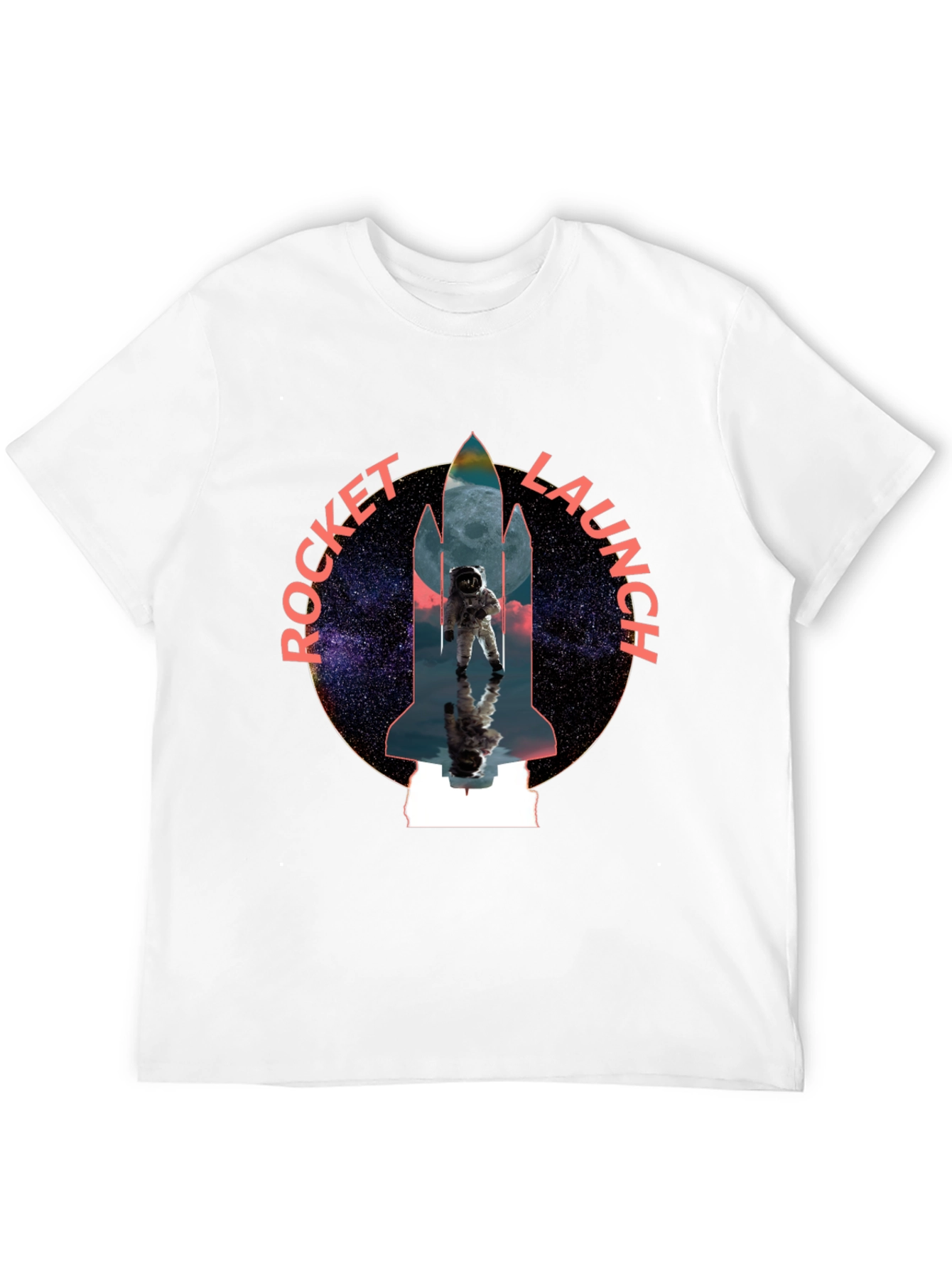 Rocket Launch Graphic Tee - Space Astronaut Design