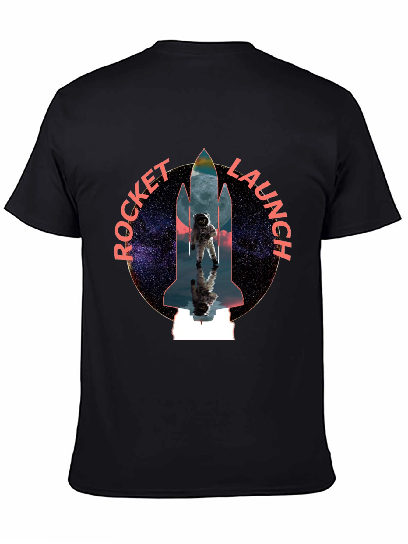 Rocket Launch Graphic Tee - Space Astronaut Design