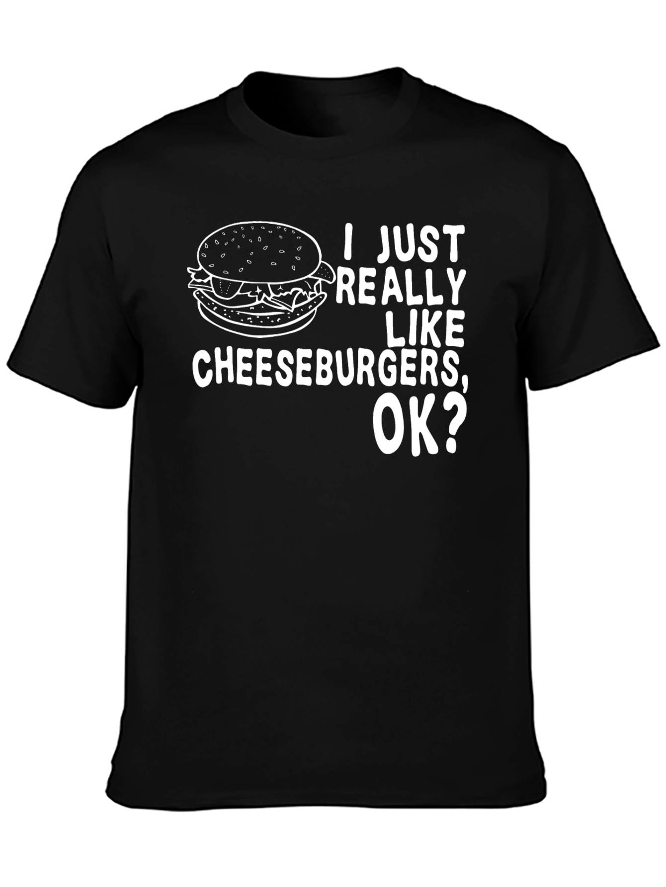 Cheeseburger Lover Graphic Tee - Funny Foodie Shirt