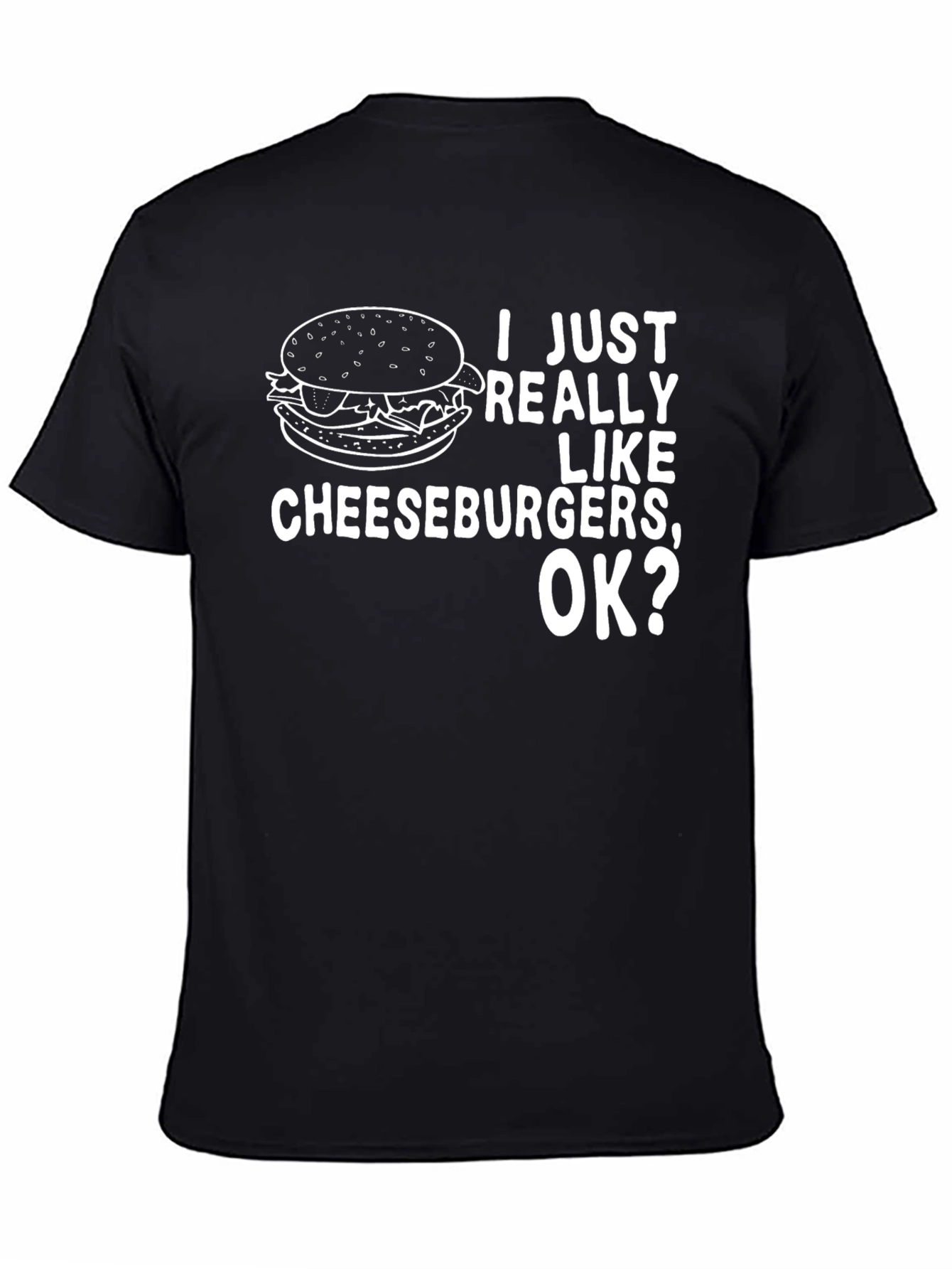Cheeseburger Lover Graphic Tee - Funny Foodie Shirt