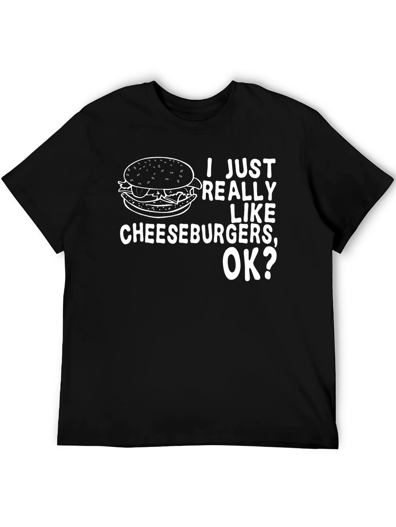 Cheeseburger Lover Graphic Tee - Funny Foodie Shirt
