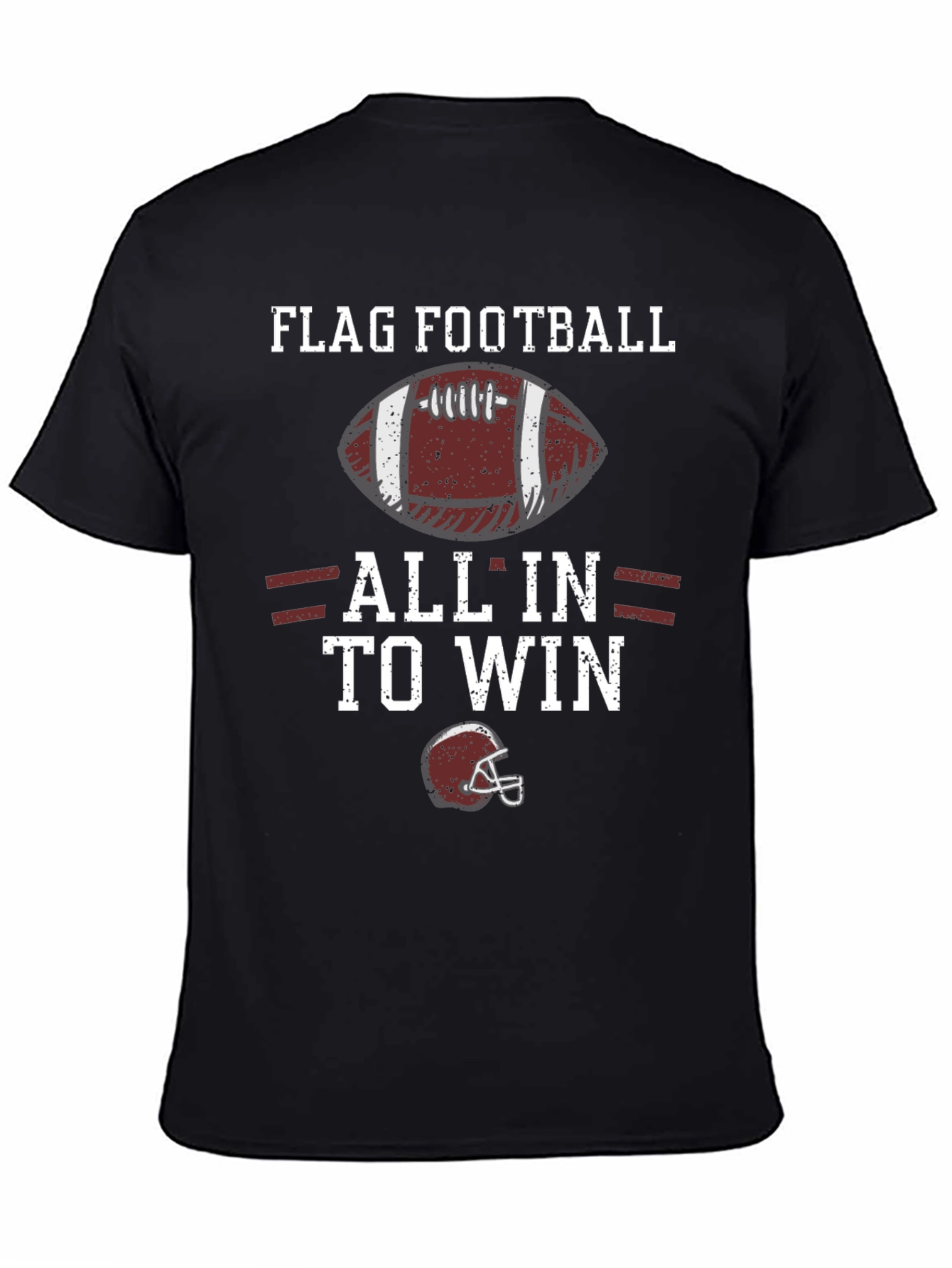Flag Football All In To Win Graphic T-Shirt