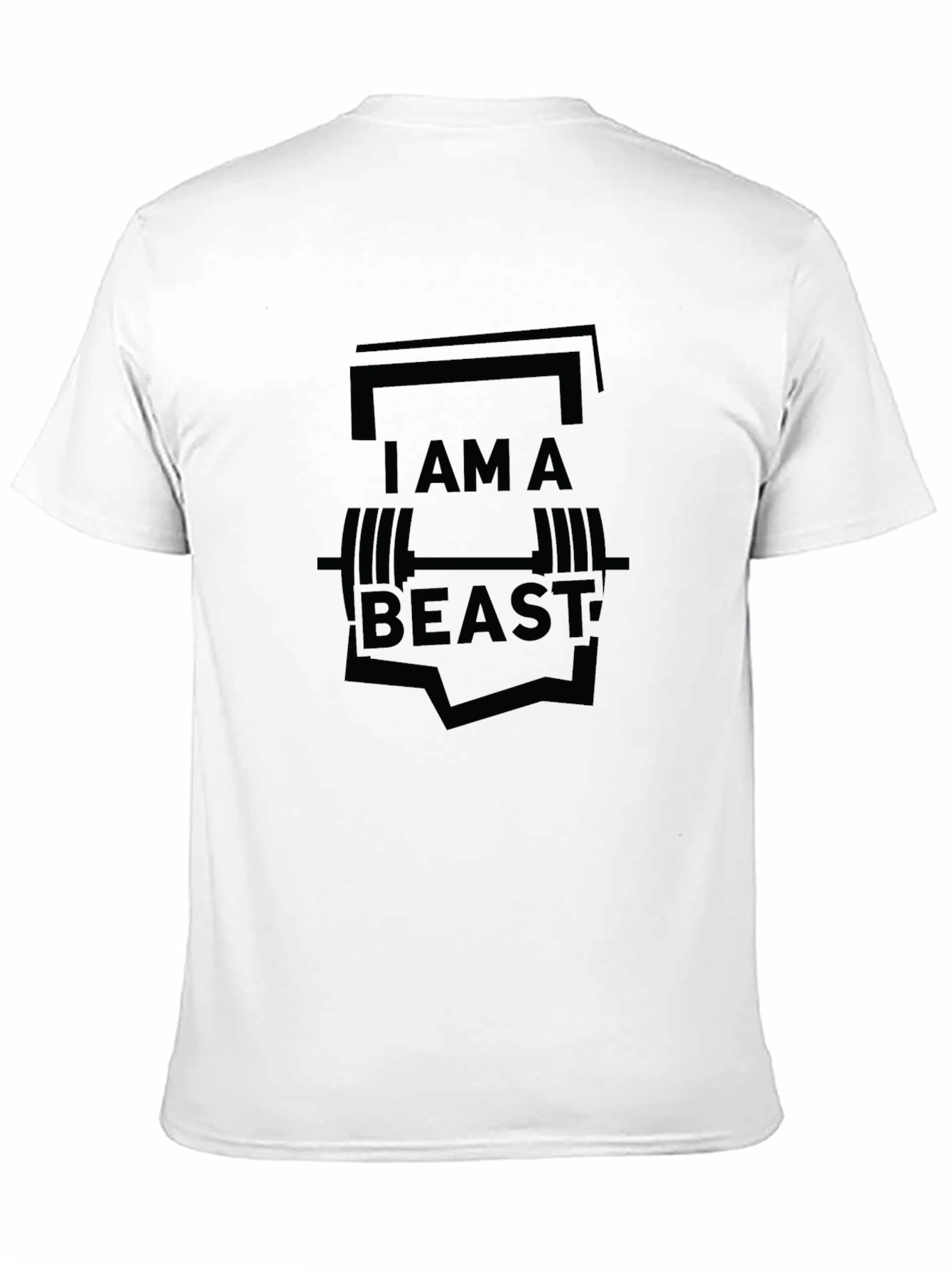 I AM A BEAST - Black Graphic T-Shirt