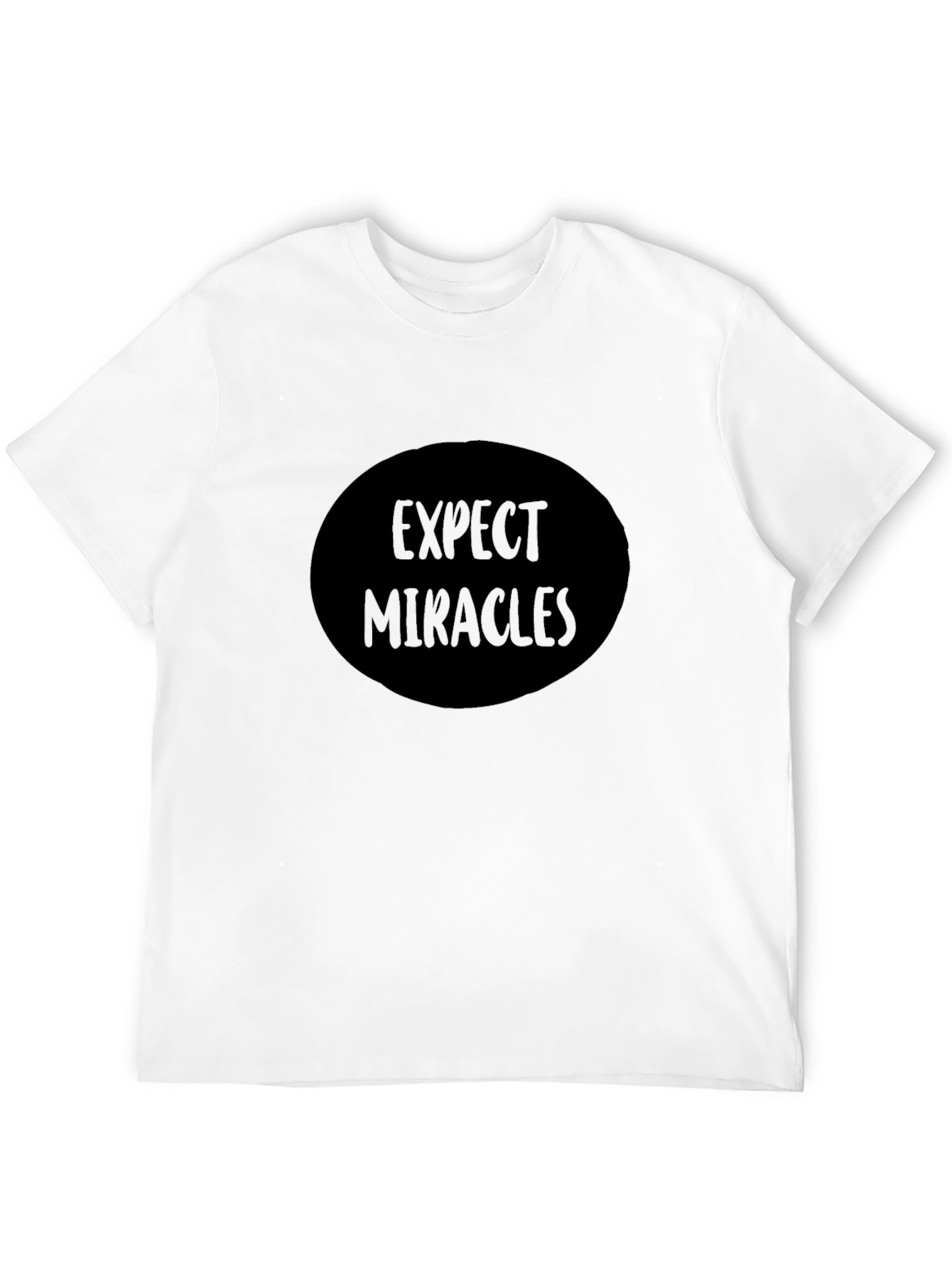 Expect Miracles Black Graphic Tee