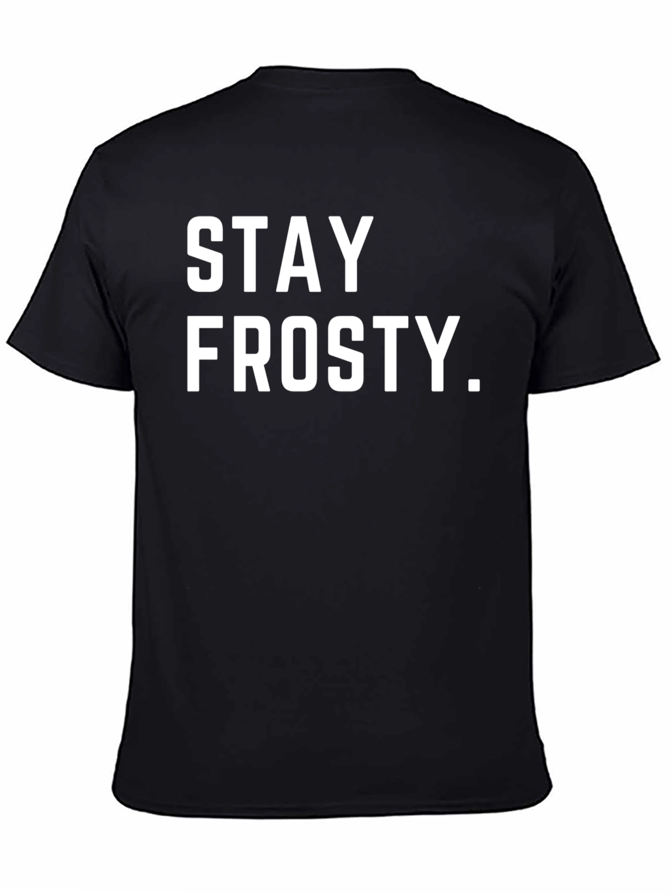 Stay Frosty Graphic Print Crew Neck T-Shirt