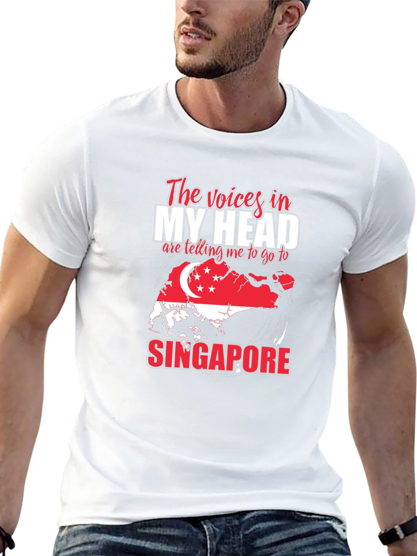 Singapore Graphic T-Shirt - Voices In My Head
