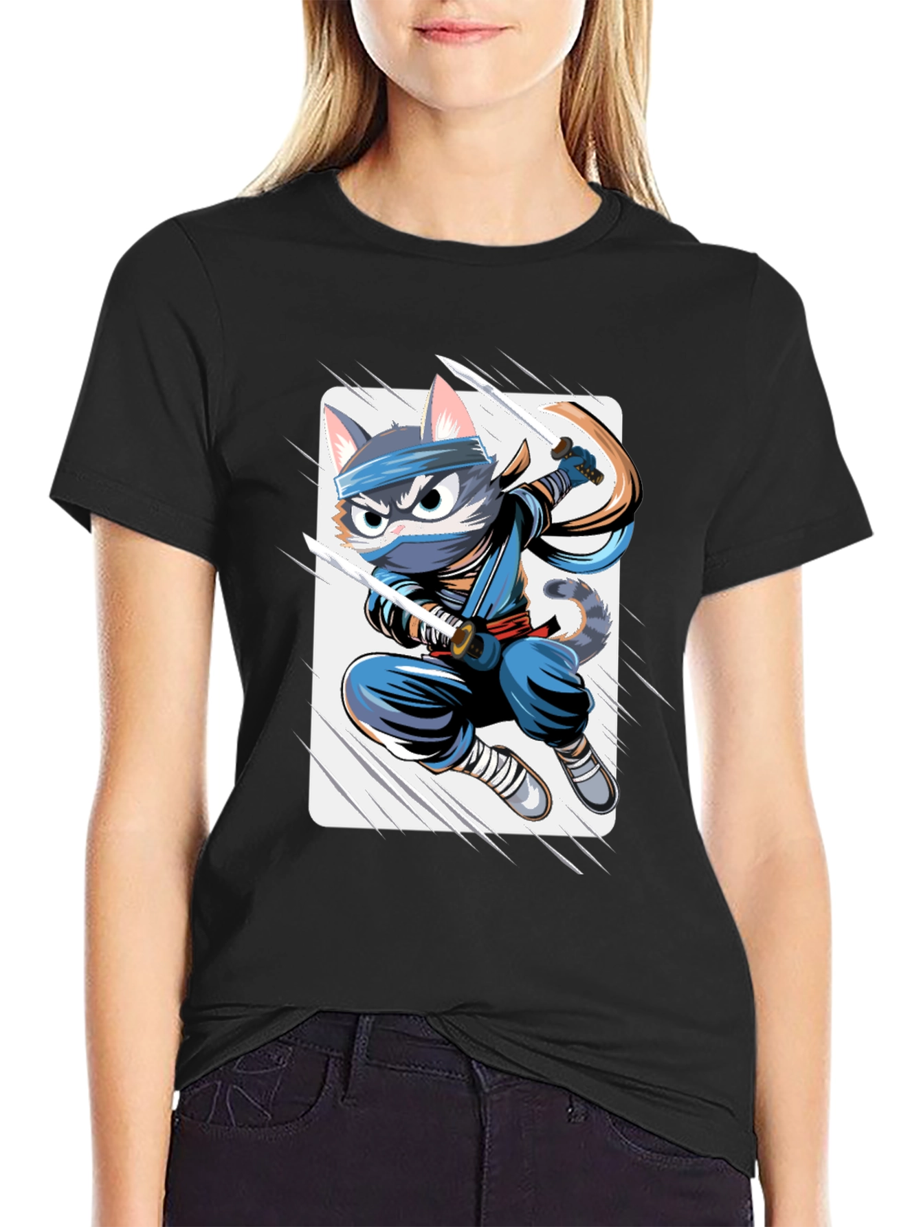 Ninja Cat T-Shirt - Stealthy & Stylish!