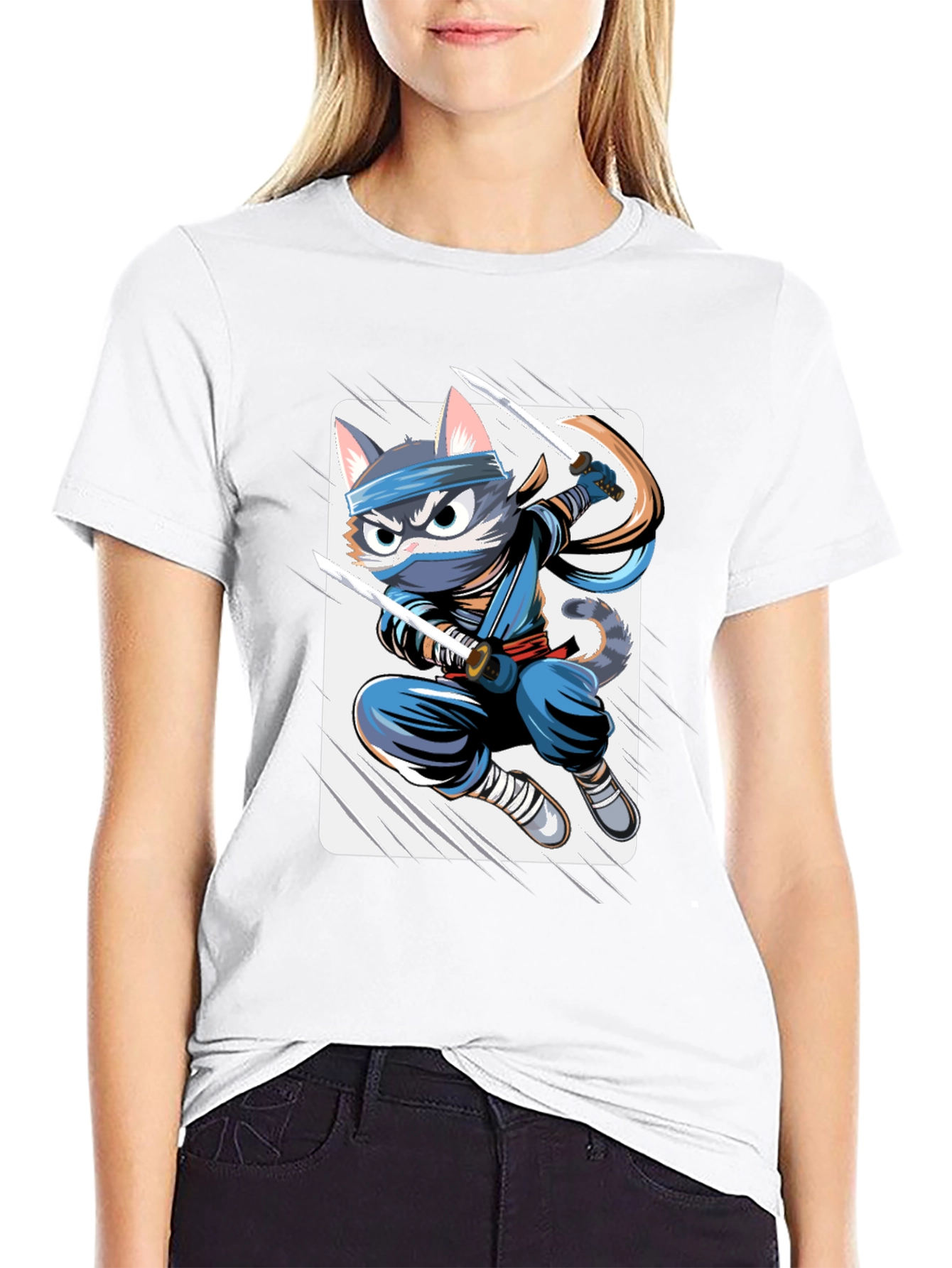 Ninja Cat T-Shirt - Stealthy & Stylish!