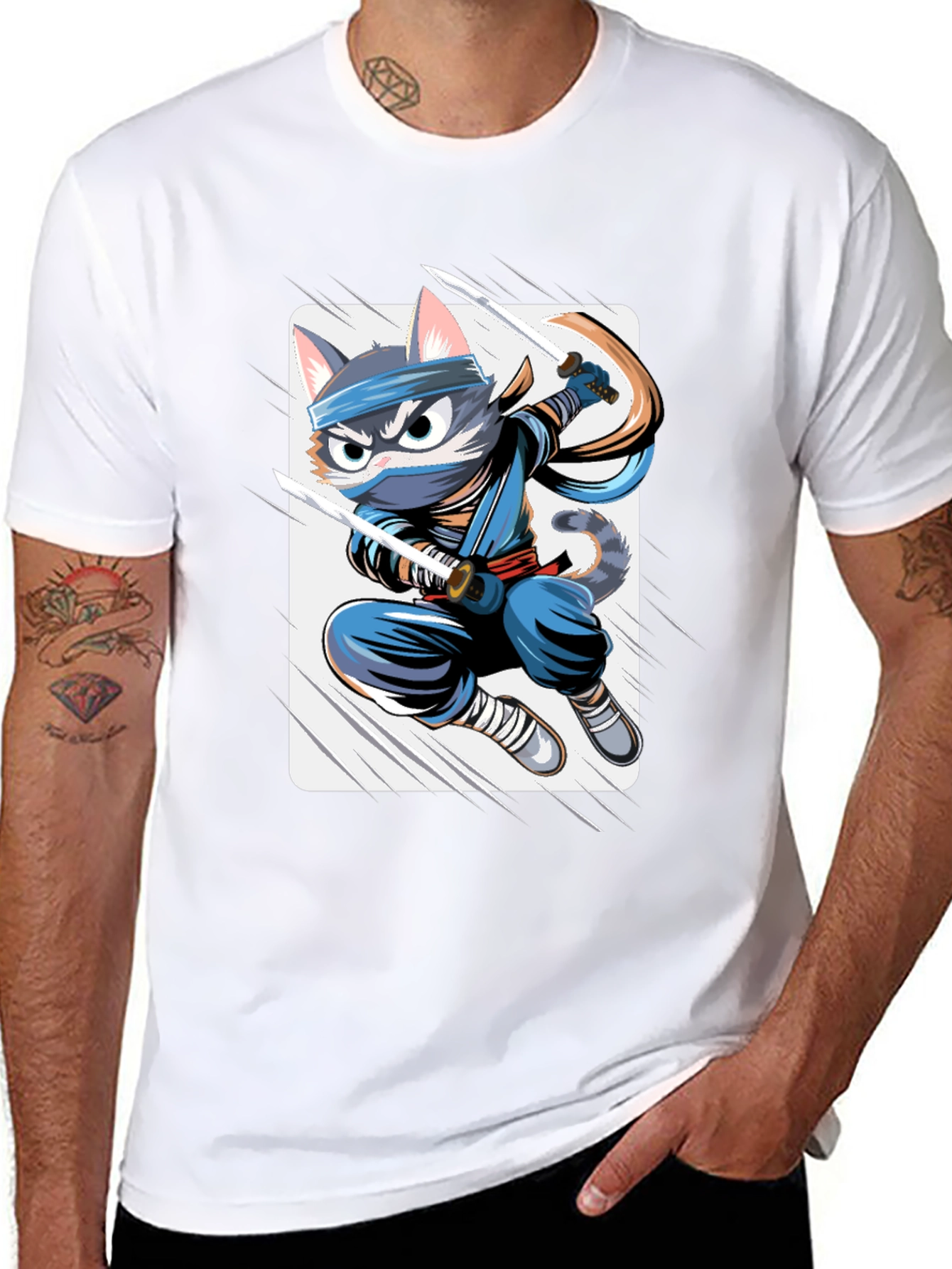 Ninja Cat T-Shirt - Stealthy & Stylish!