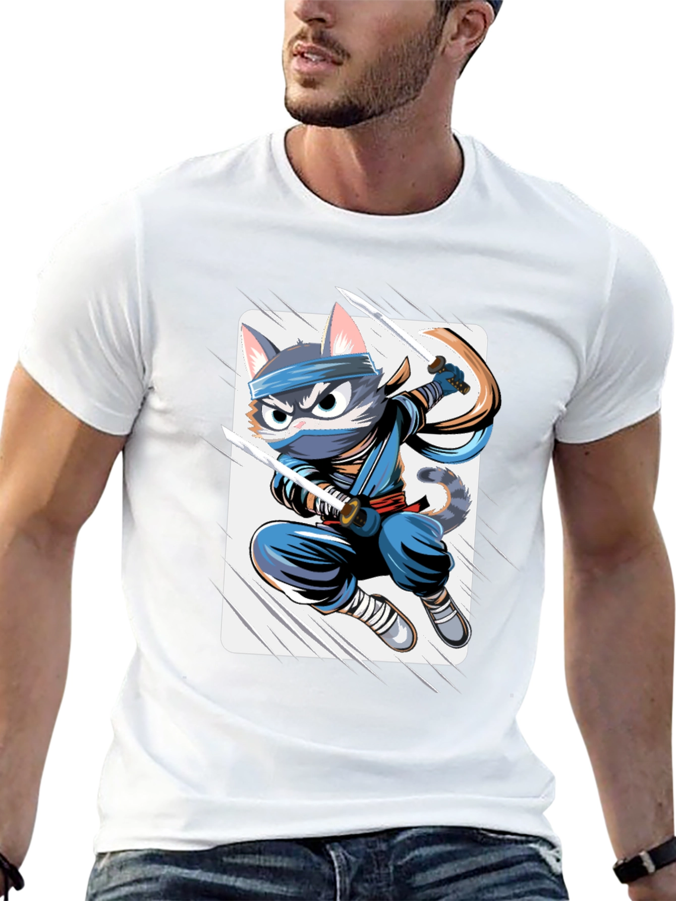Ninja Cat T-Shirt - Stealthy & Stylish!