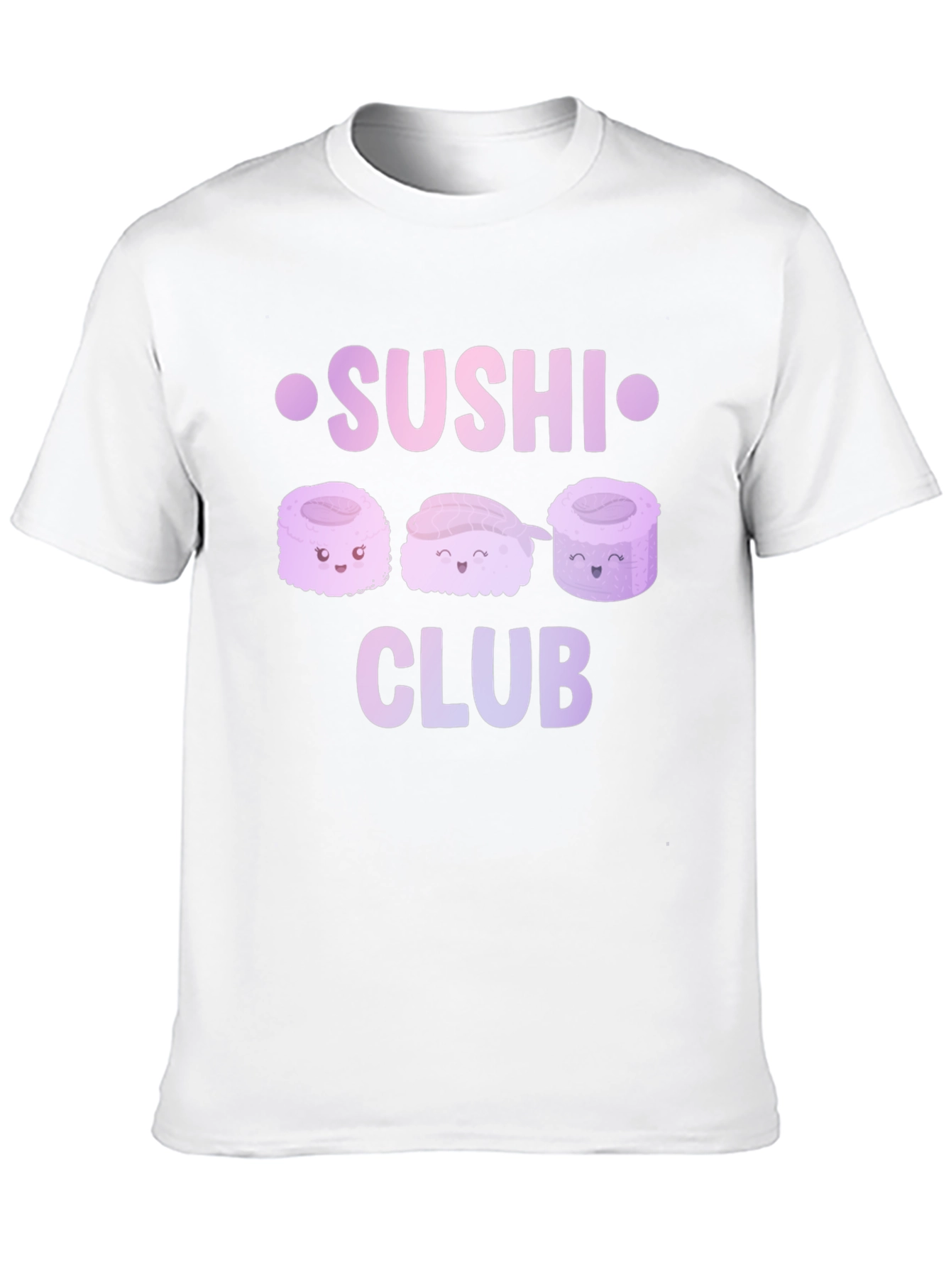 Sushi Club Graphic T-Shirt - Kawaii Food Tee