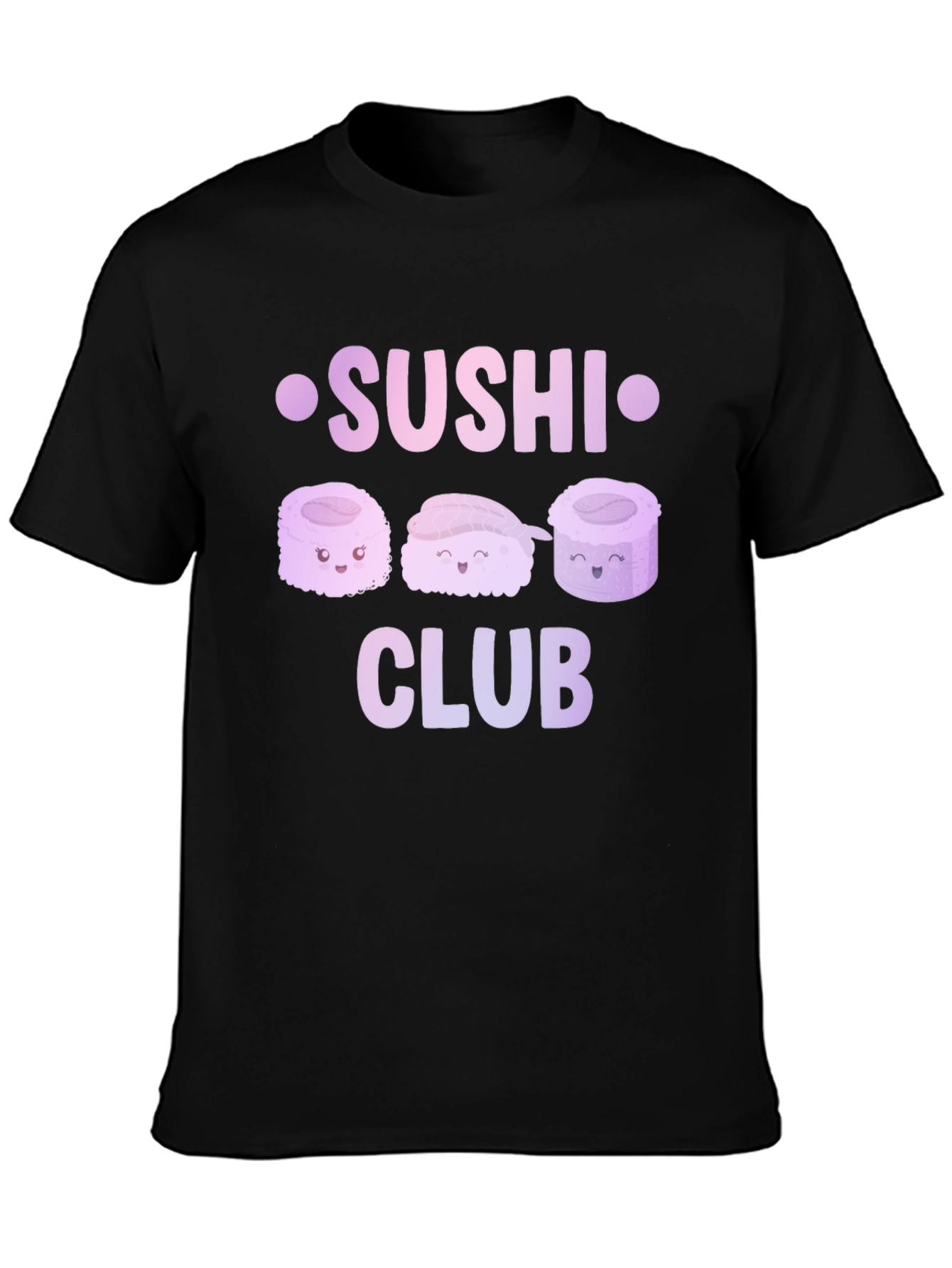 Sushi Club Graphic T-Shirt - Kawaii Food Tee