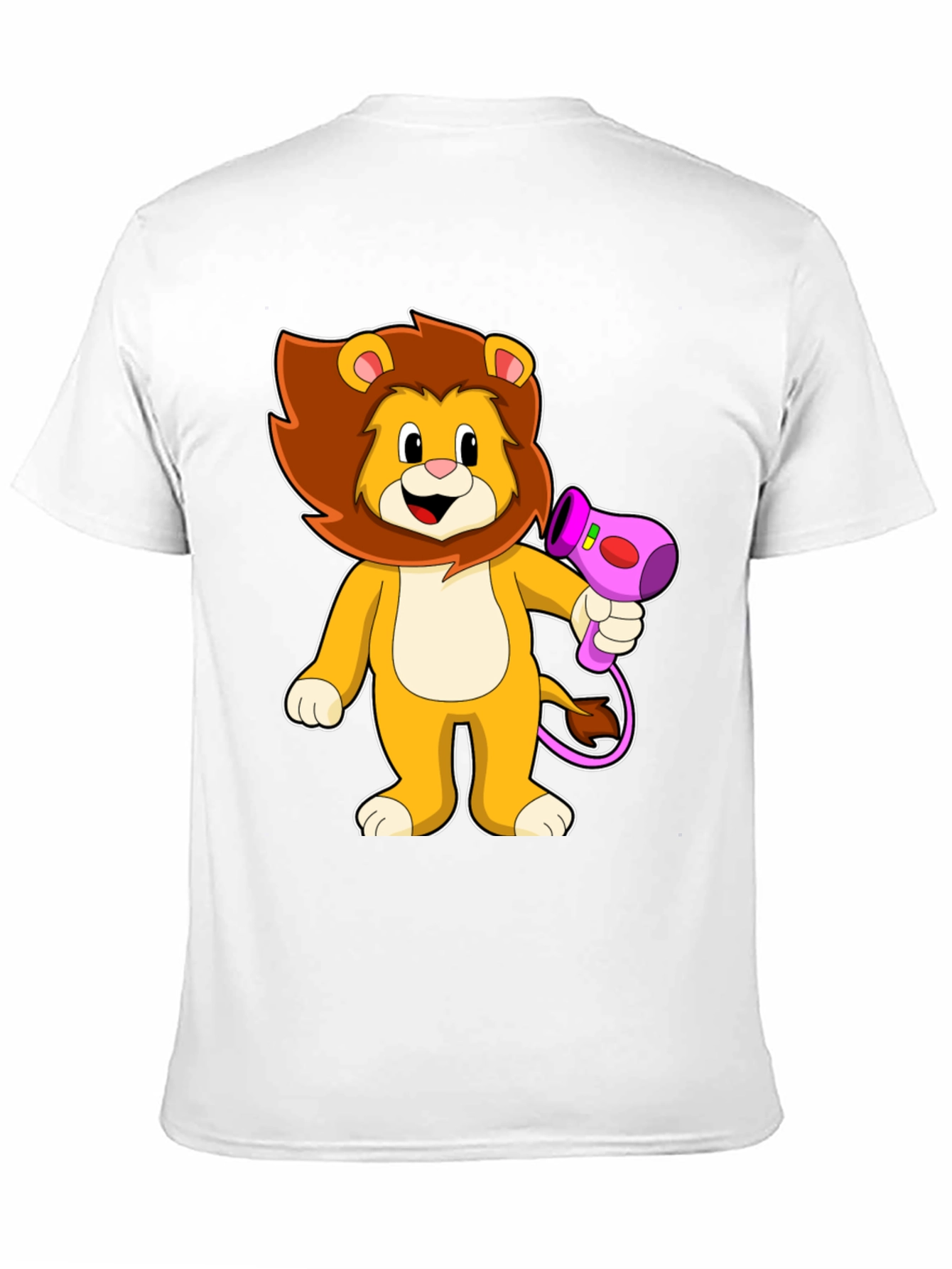 Lion Hair Dryer Graphic Tee