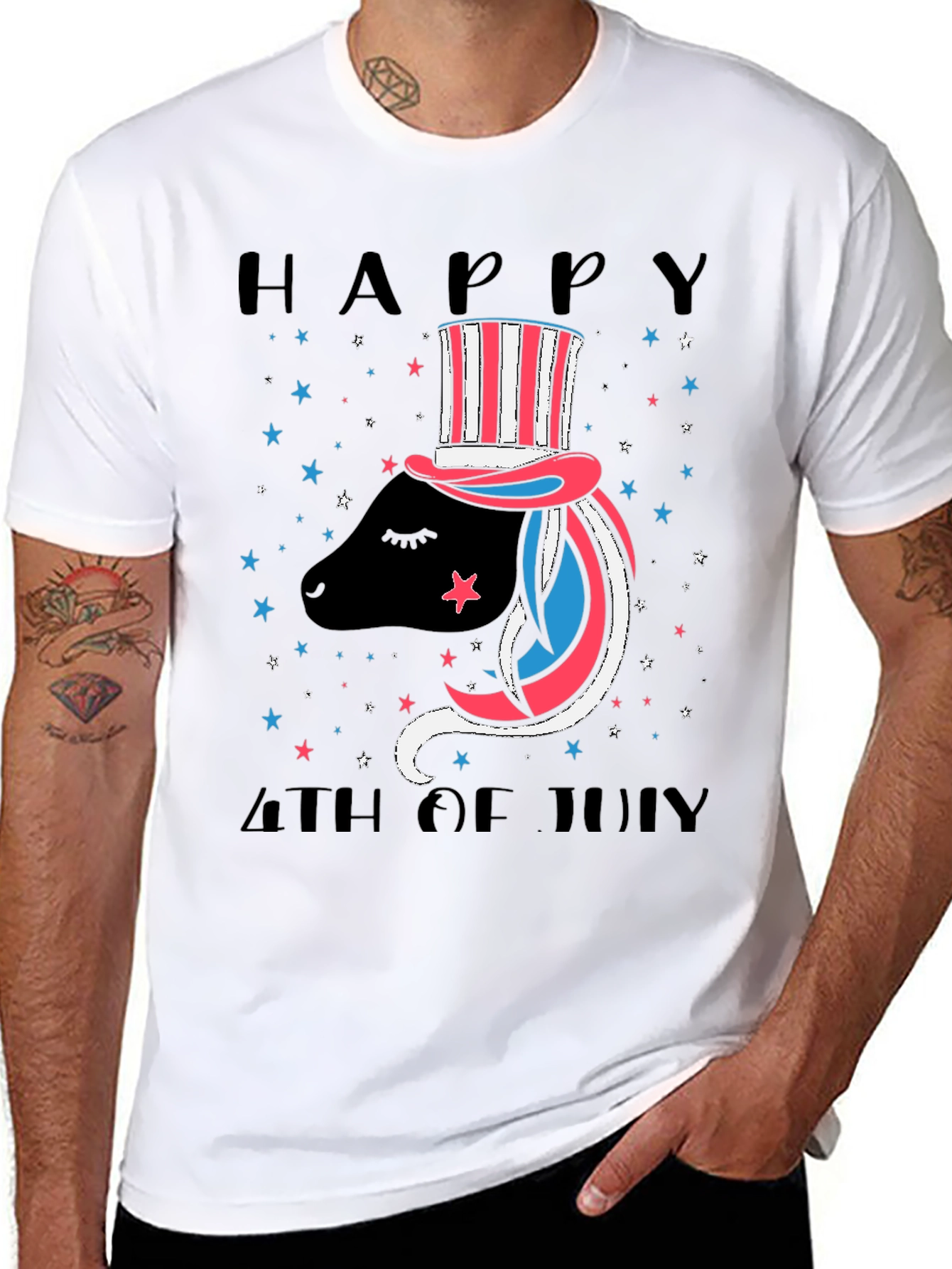 Patriotic Sheep 4th of July T-Shirt