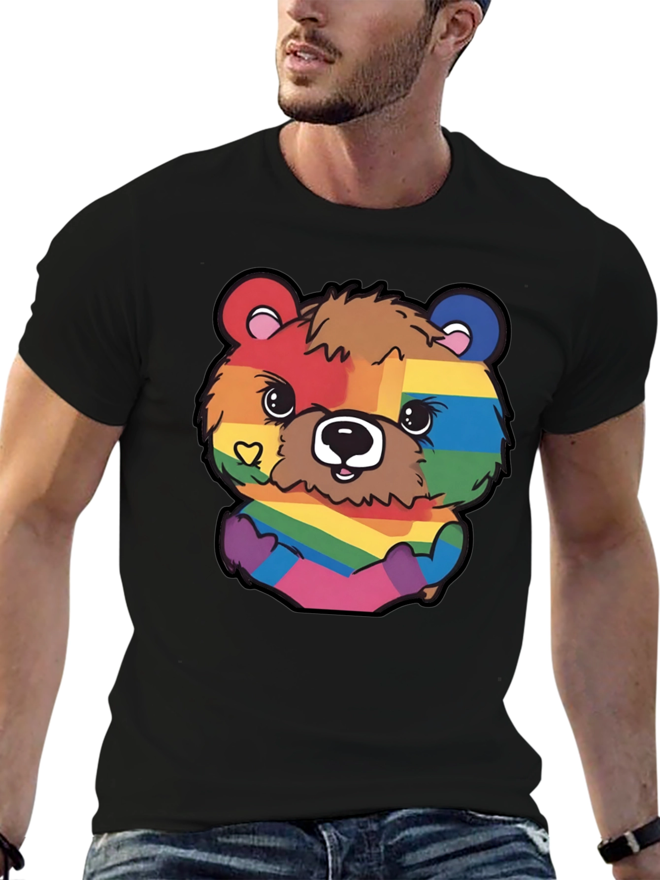 Rainbow Bear Graphic T-Shirt Pride