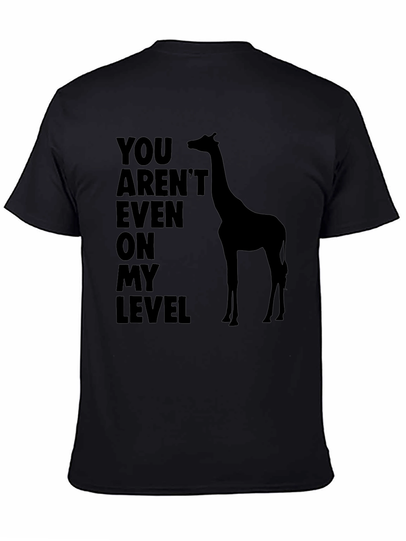 Giraffe Level T-Shirt - Mens Funny Graphic Tee
