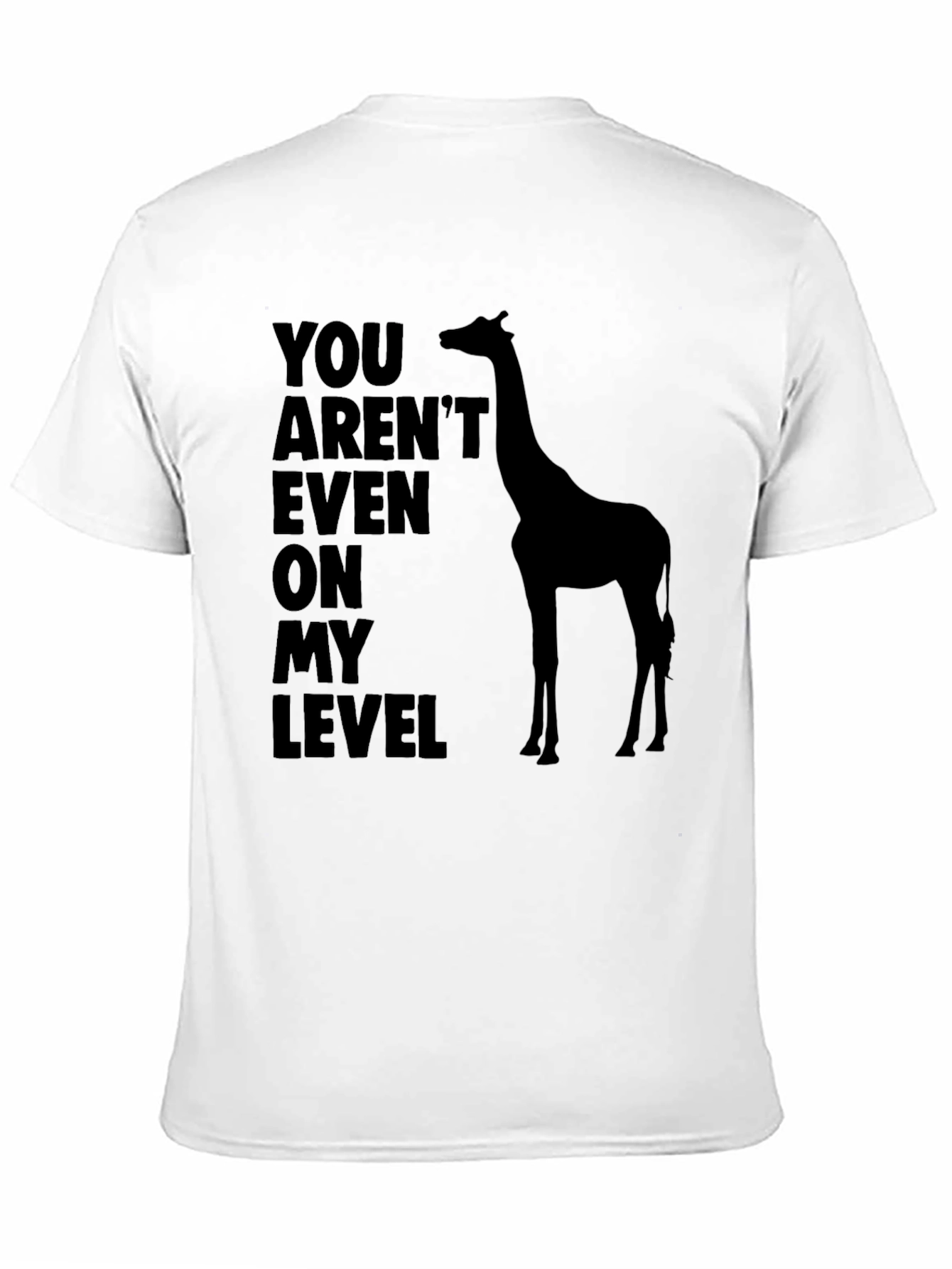 Giraffe Level T-Shirt - Mens Funny Graphic Tee