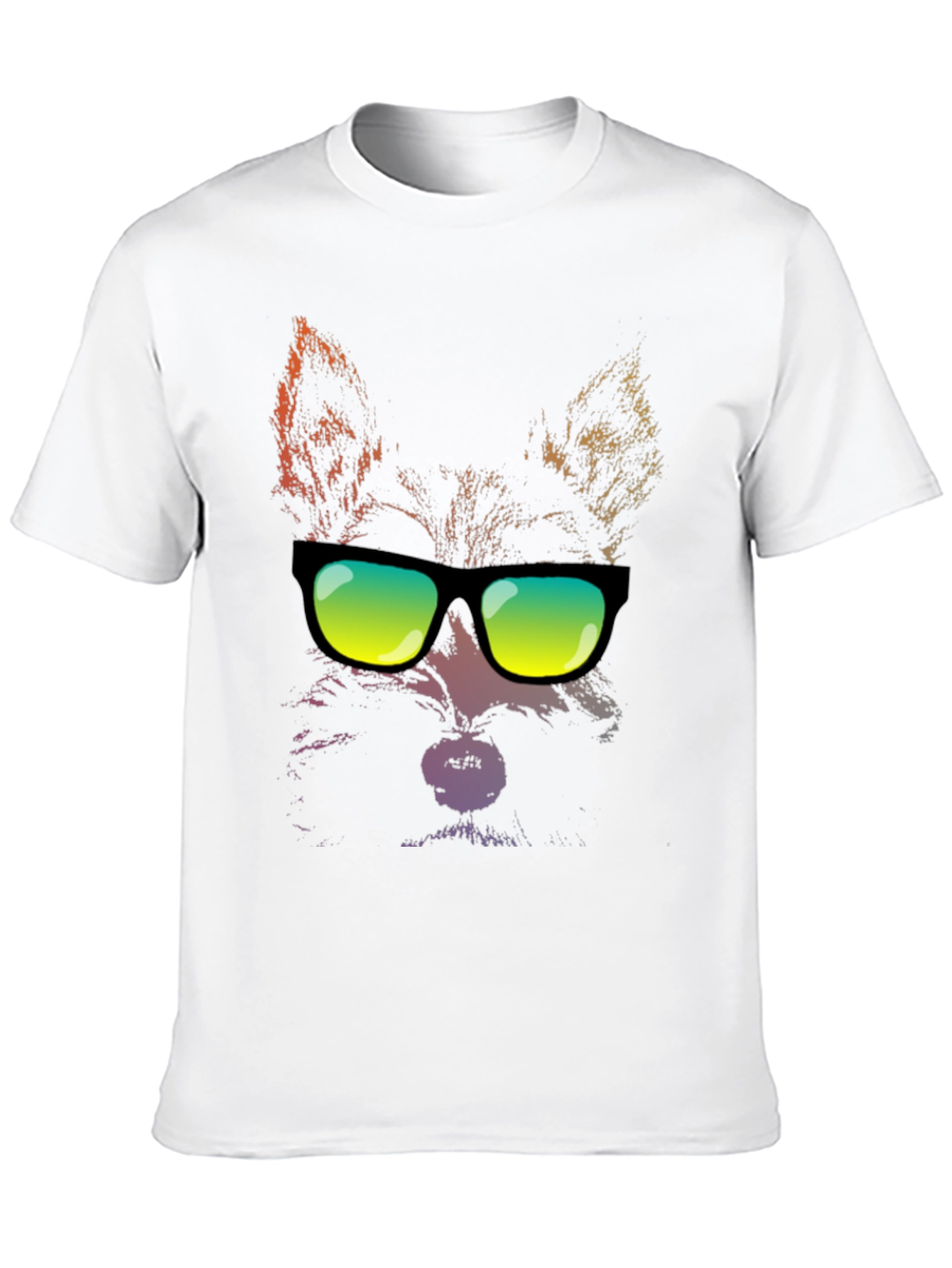 Cool Cat Sunglasses Graphic T-Shirt - Black