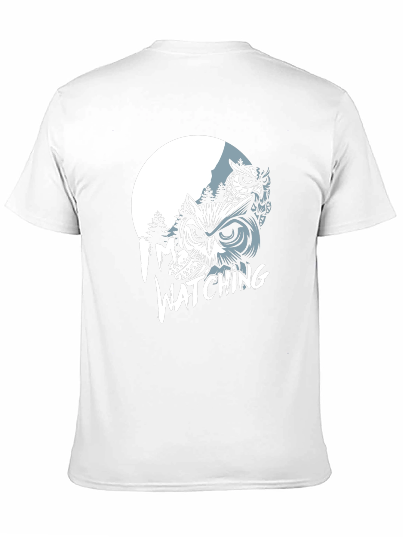 Owl Watching Graphic Print T-Shirt