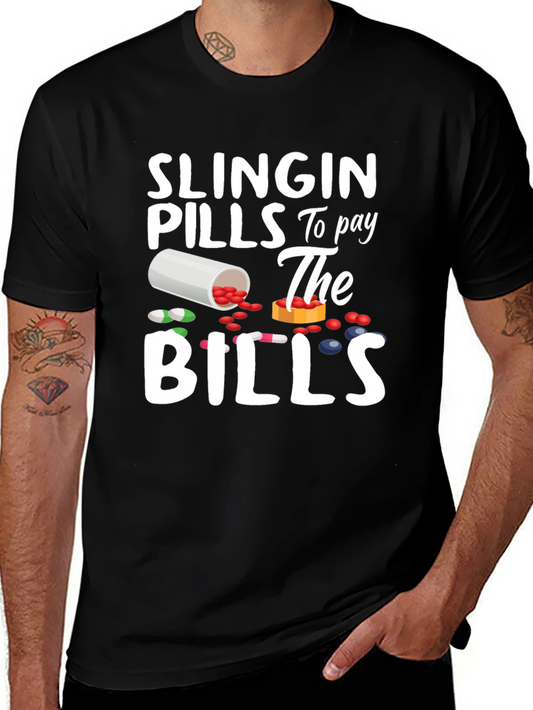 Slingin Pills T-Shirt - Funny Pharmacy Tee