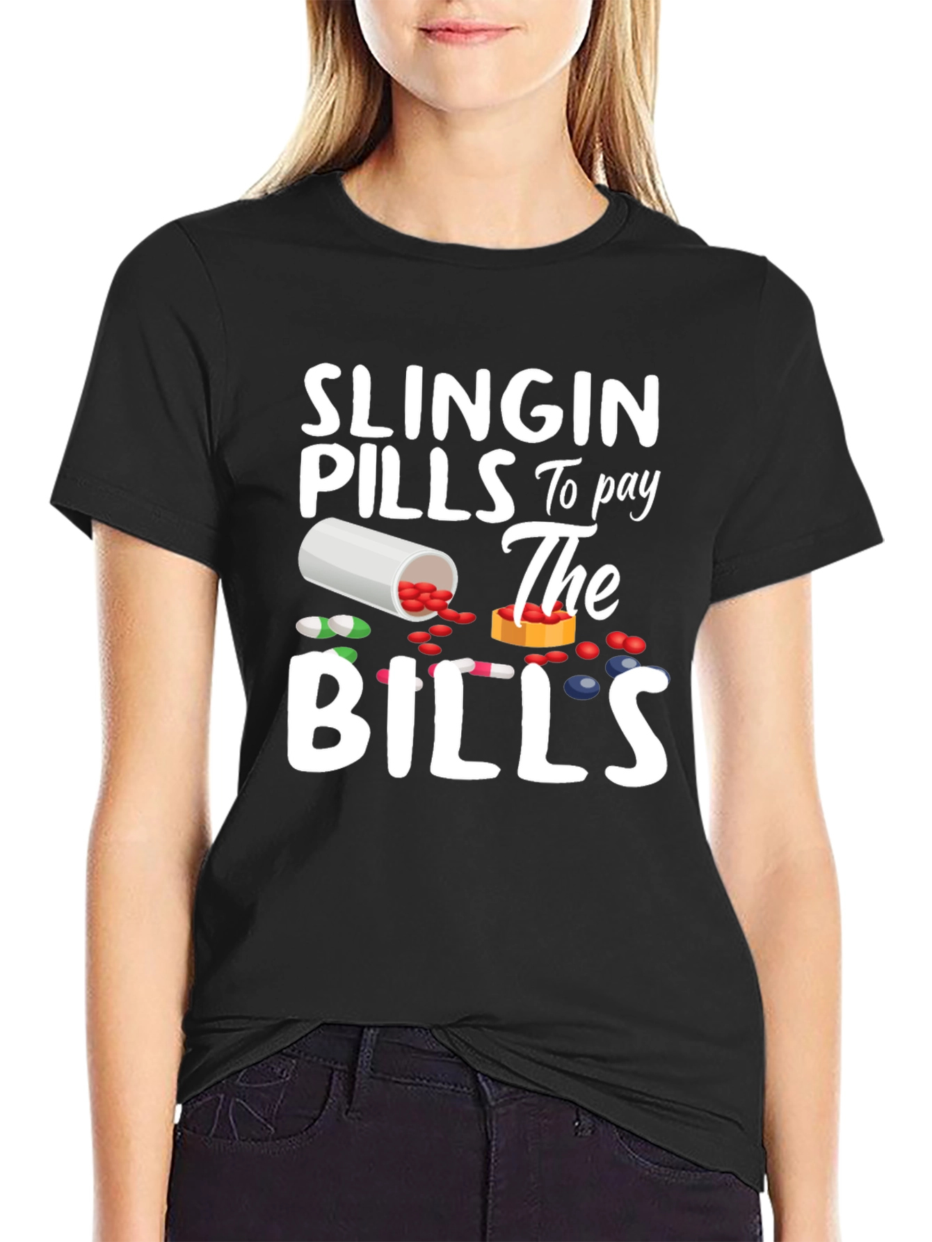 Slingin Pills T-Shirt - Funny Pharmacy Tee