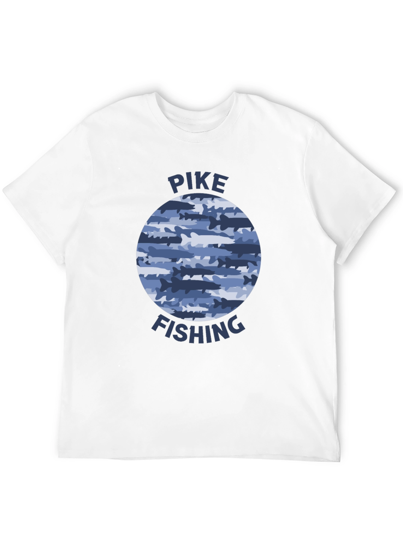 Pike Fishing T-Shirt - Camo Fish Design