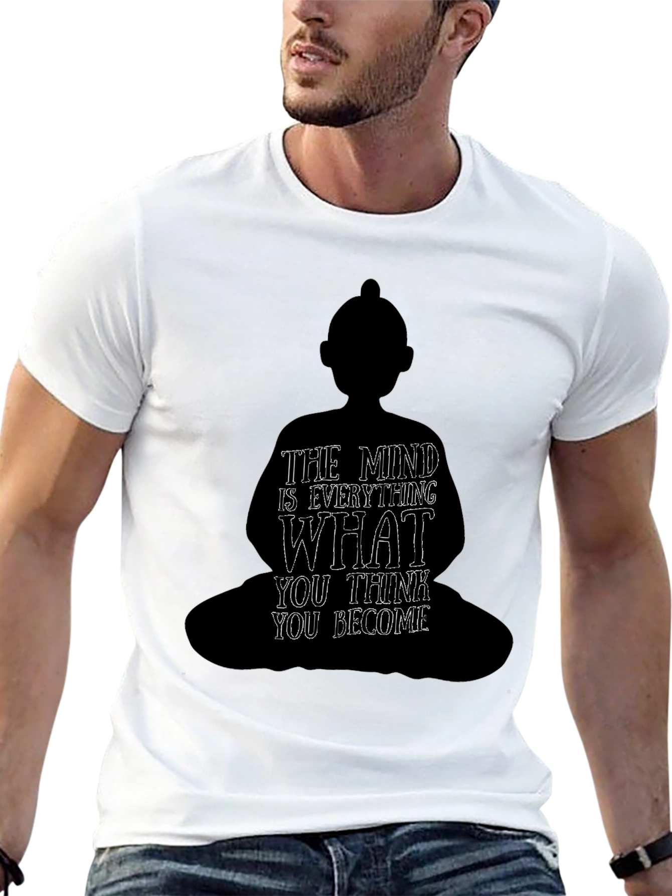Buddha Mind Quote Graphic T-Shirt - Unisex
