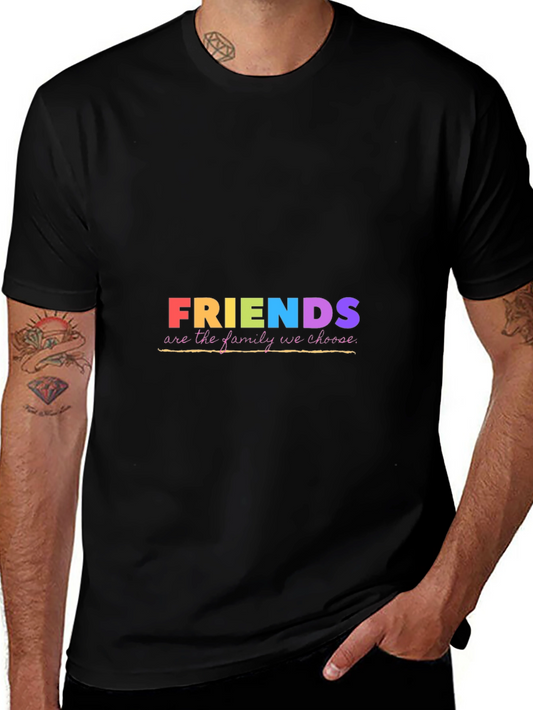 Friends Family Tee - Colorful Graphic T-Shirt