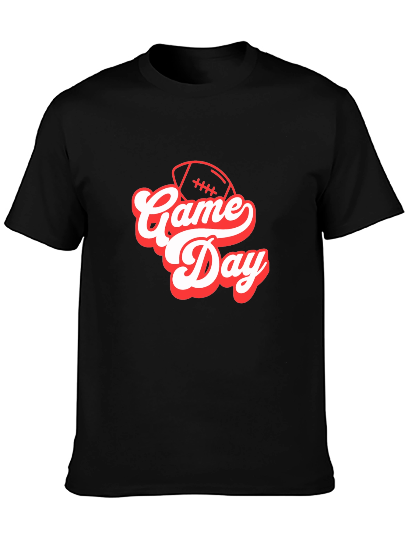 Game Day Football T-Shirt - Black