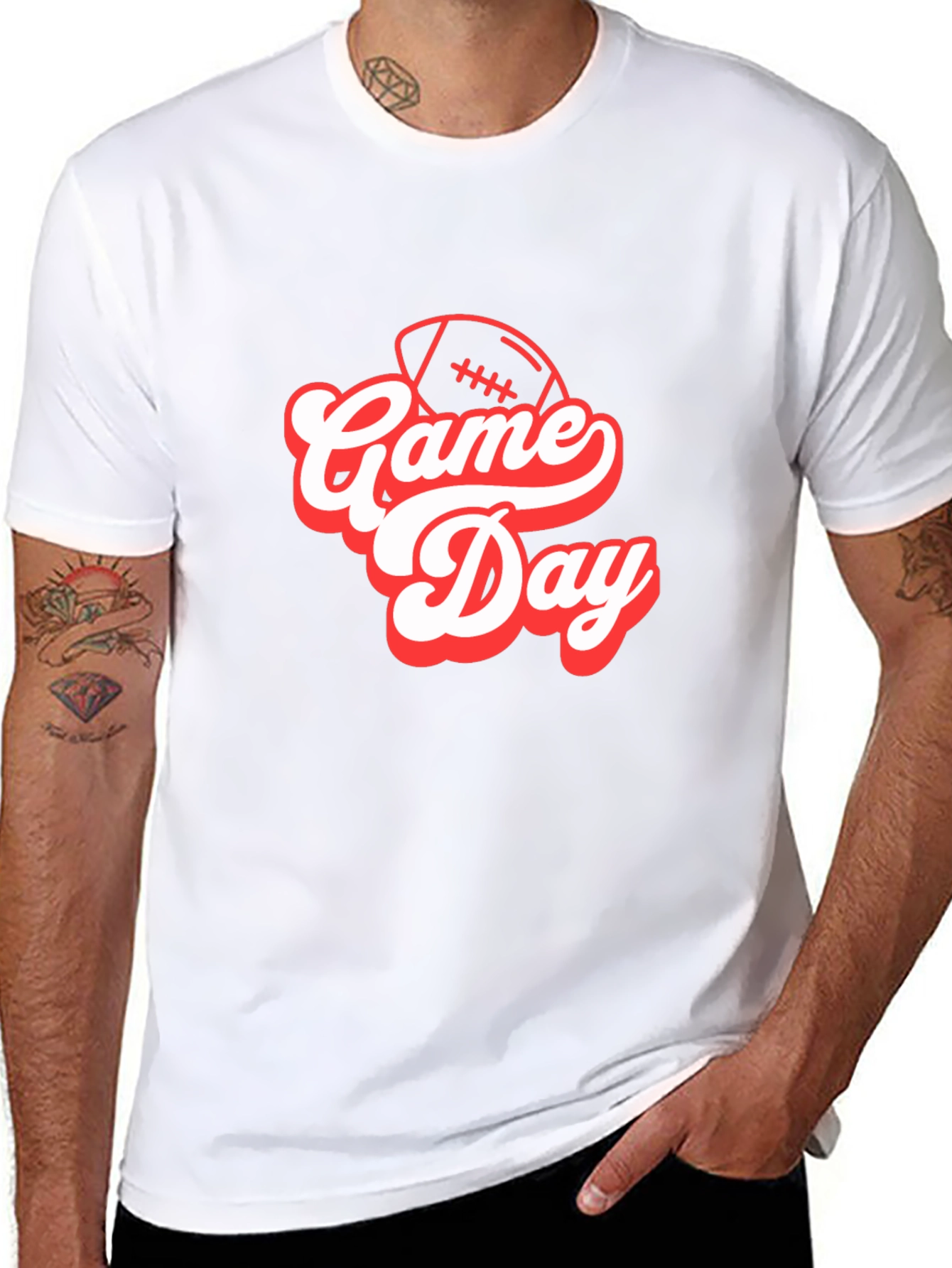 Game Day Football T-Shirt - Black