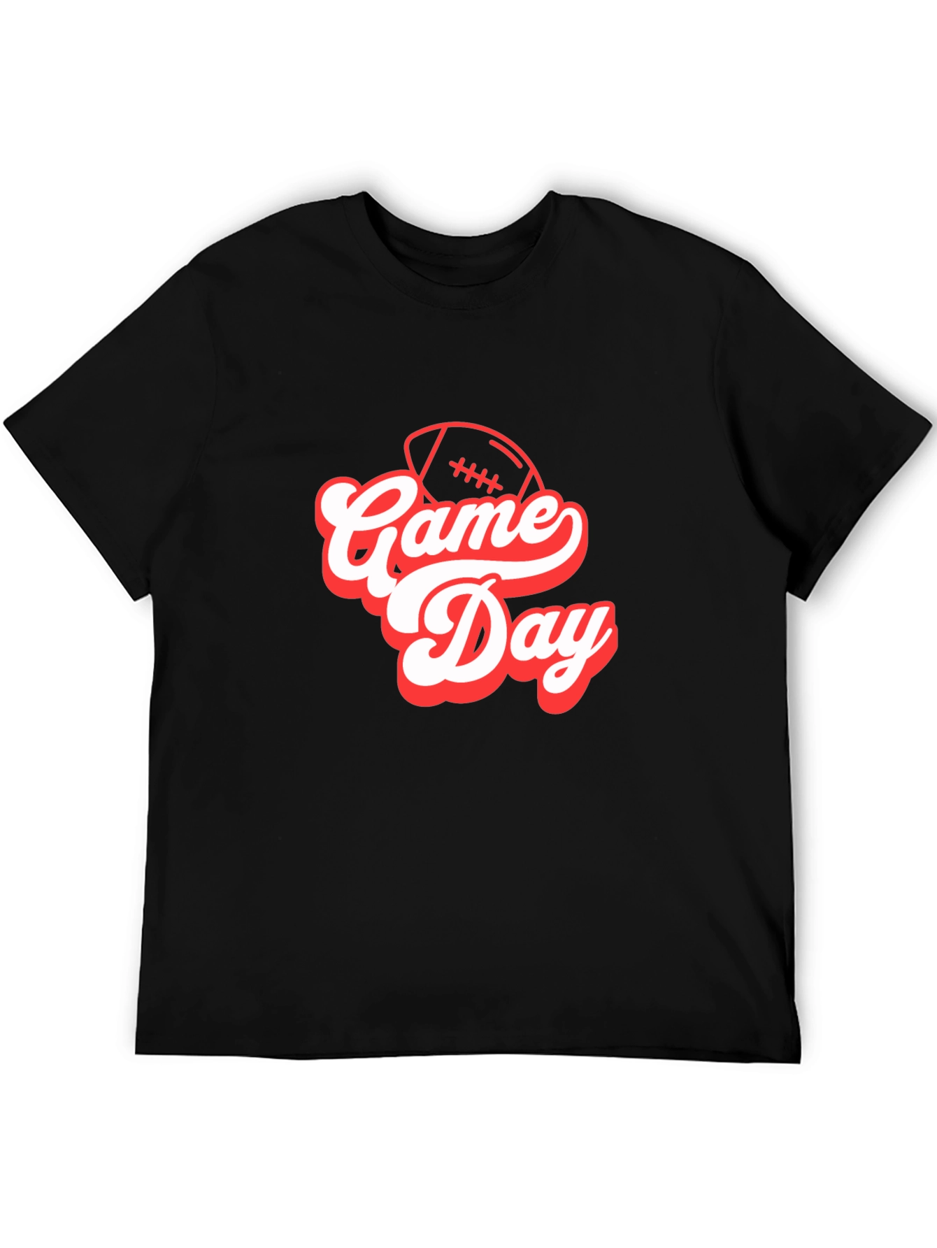 Game Day Football T-Shirt - Black