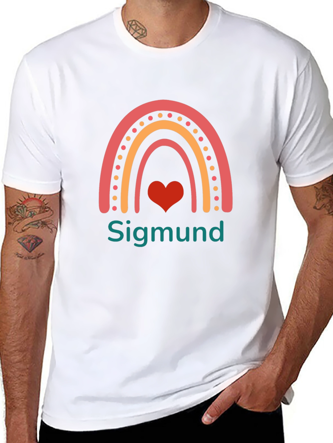 Rainbow Heart T-Shirt - Sigmund