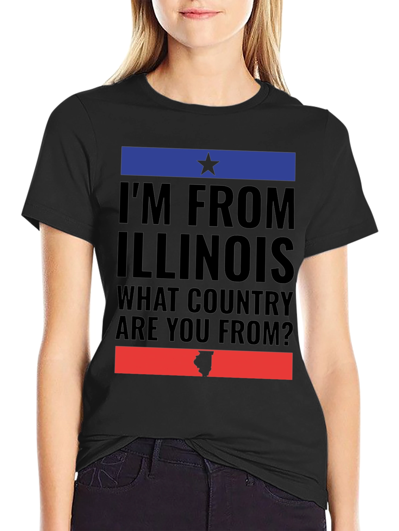 Im From Illinois T-Shirt Funny State Pride Tee