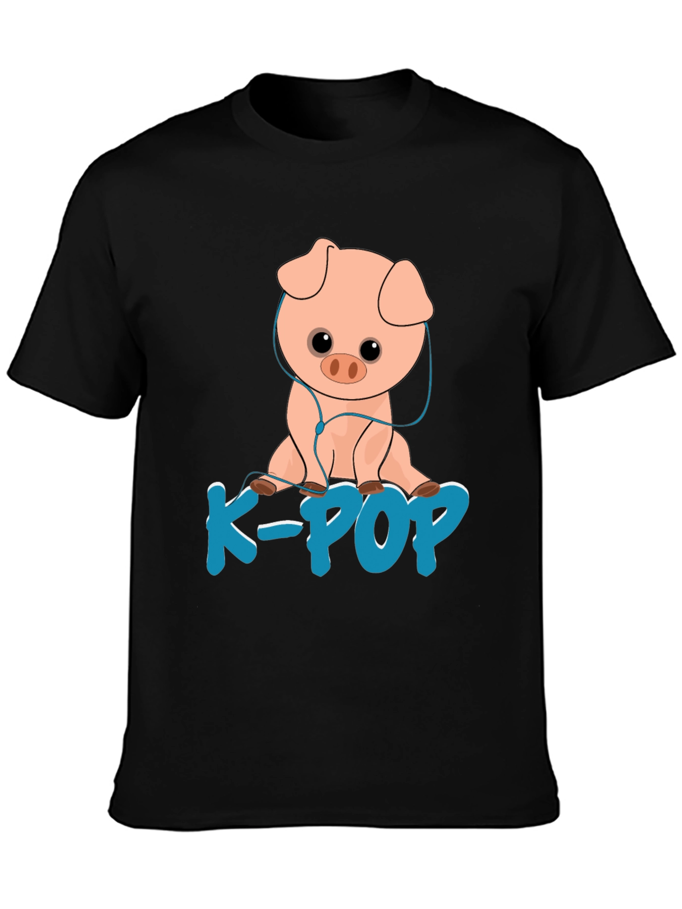 K-Pop Pig T-Shirt - Cute Cartoon Animal Tee
