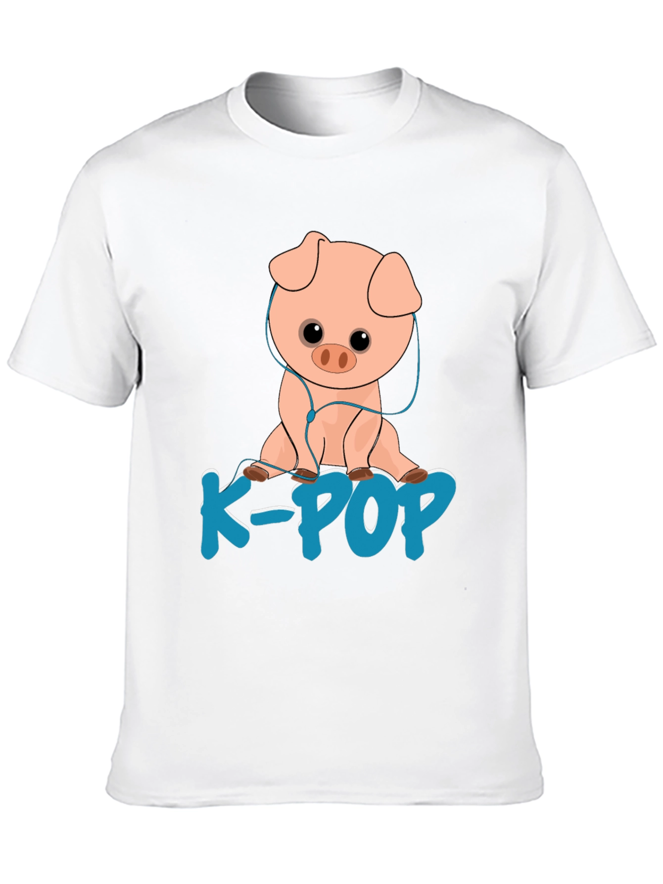 K-Pop Pig T-Shirt - Cute Cartoon Animal Tee