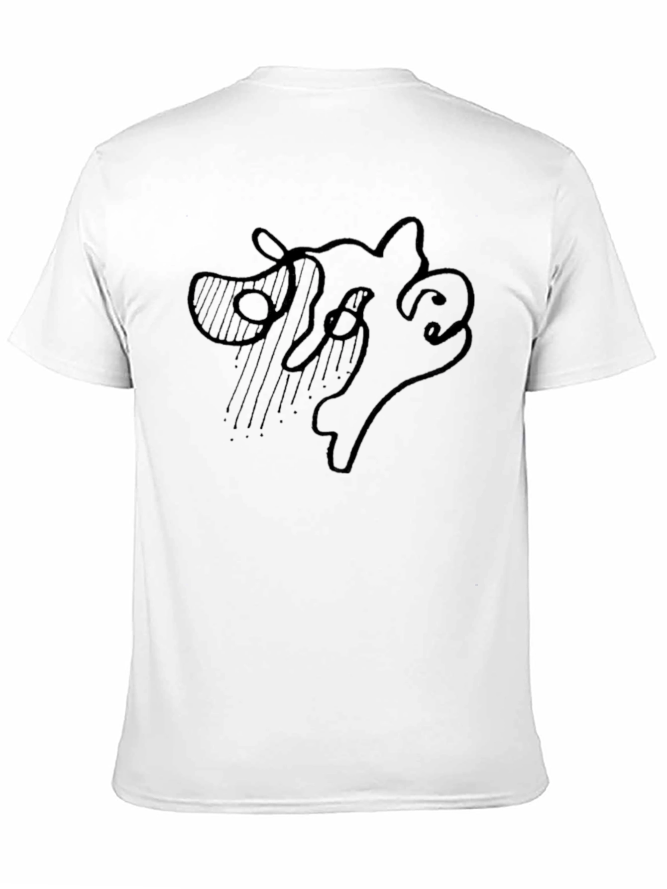 Abstract Line Art Graphic Tee - Modern Casual Style