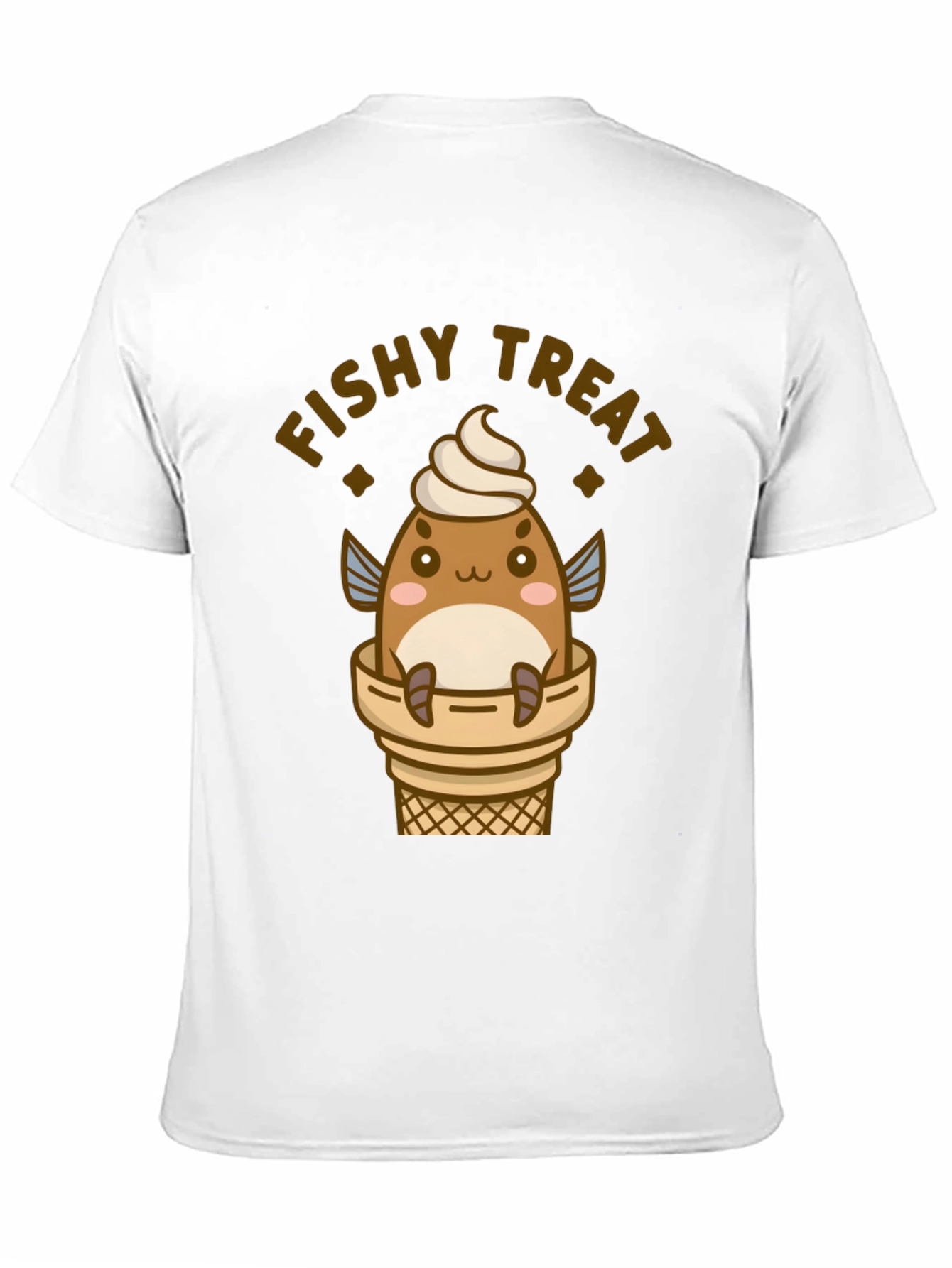 Fishy Treat T-Shirt - Cute Kawaii Ice Cream Fish