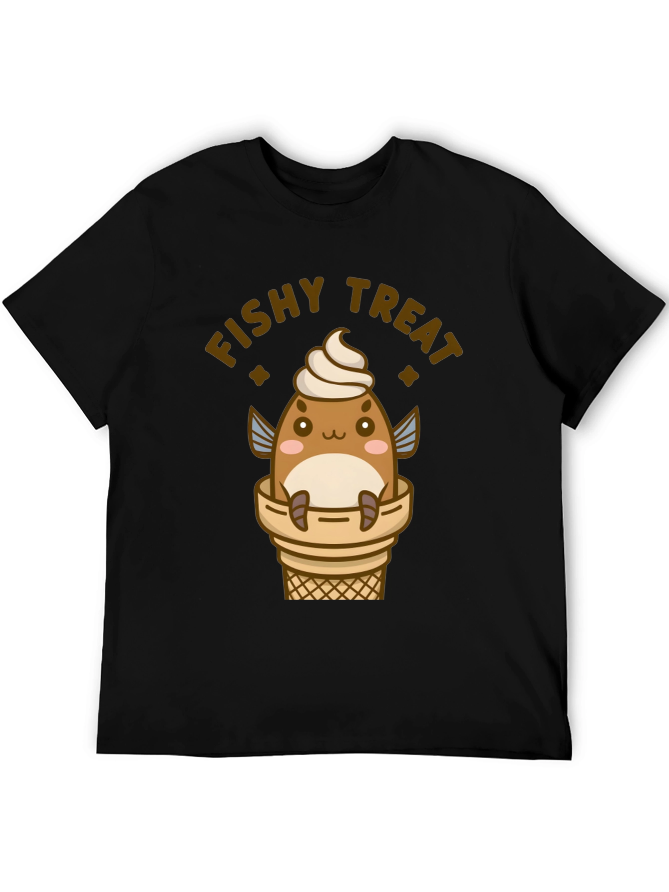 Fishy Treat T-Shirt - Cute Kawaii Ice Cream Fish