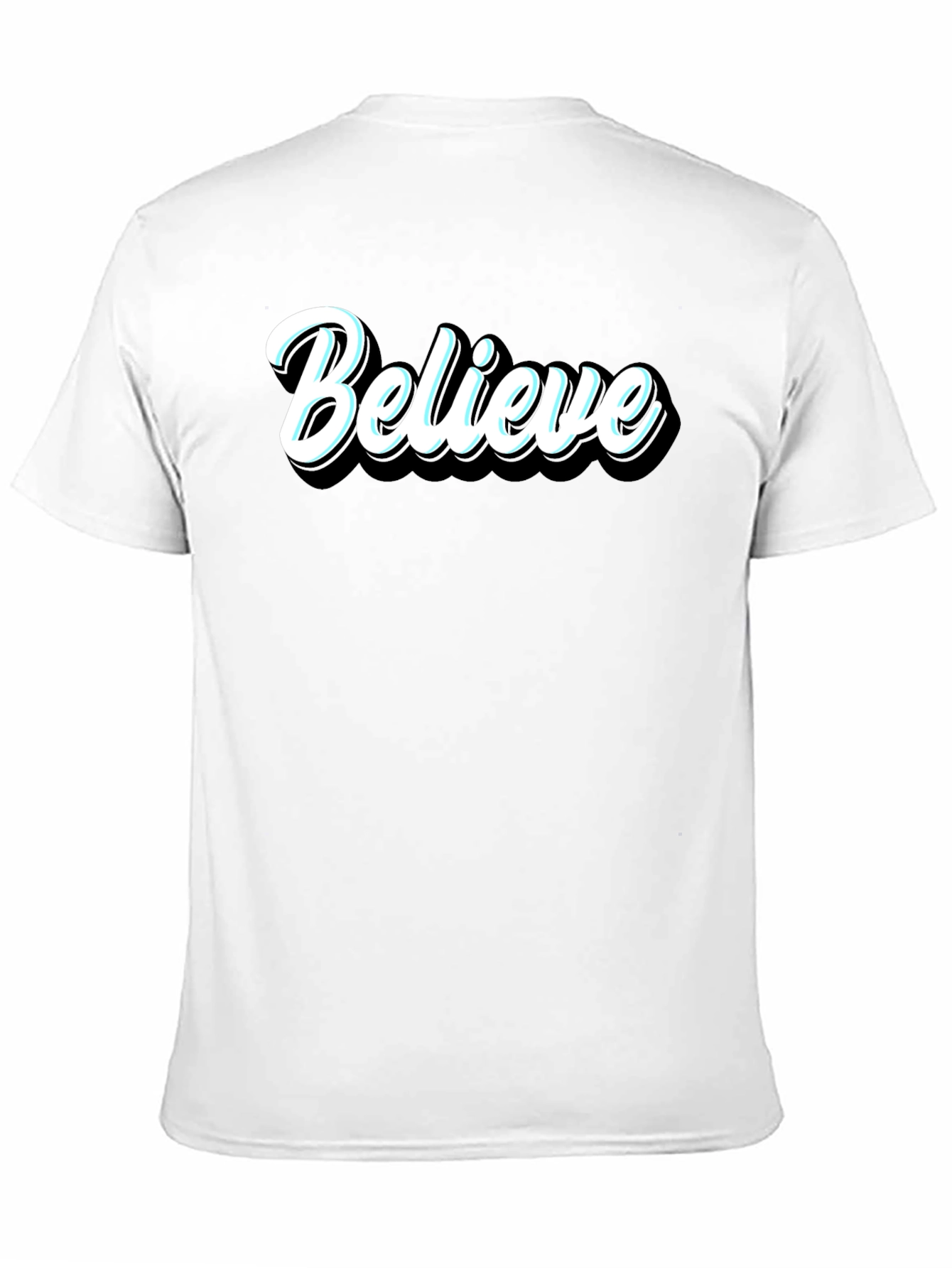 Believe Black Graphic T-Shirt