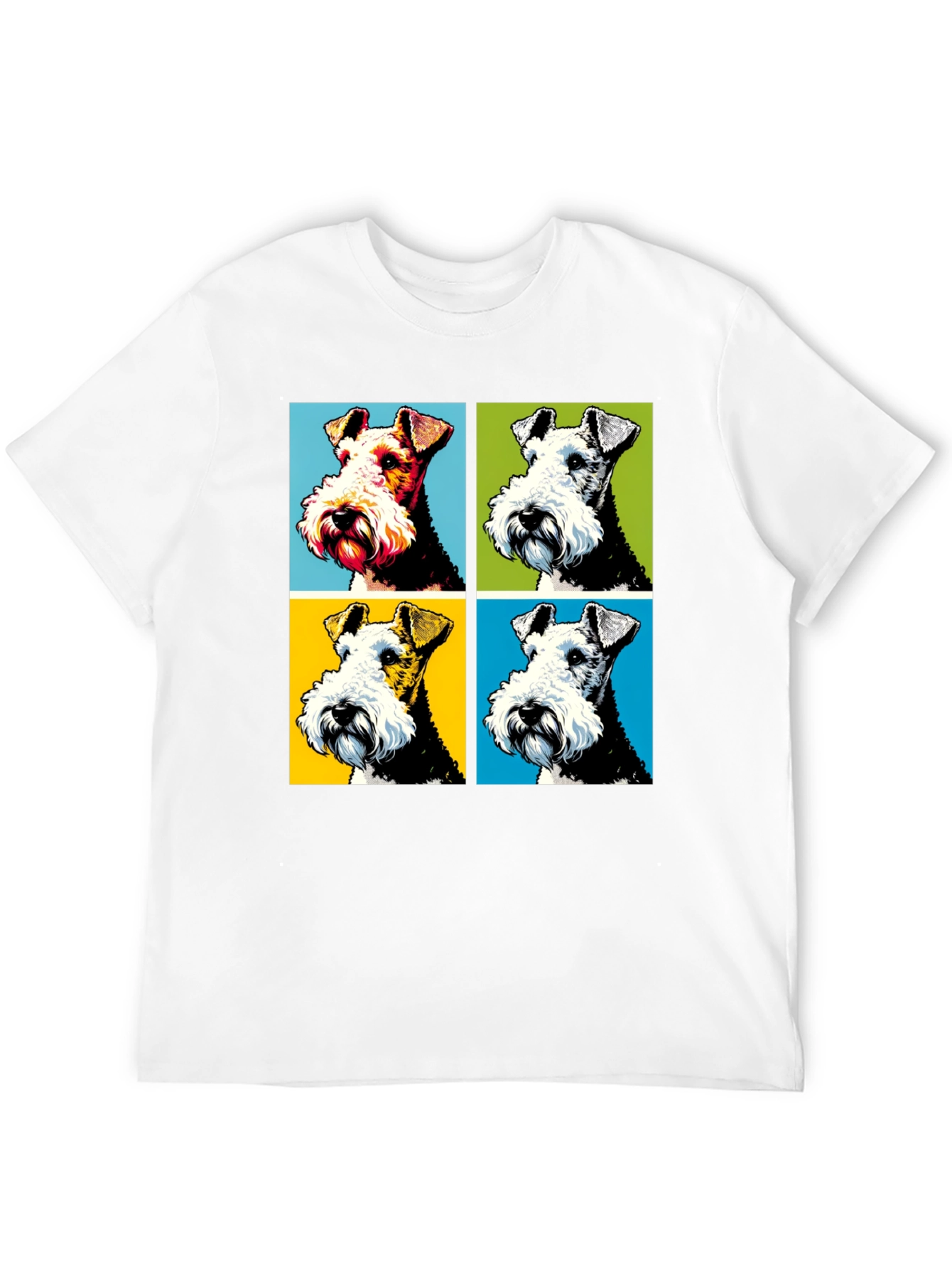 Dog Pop Art Graphic T-Shirt - Stylish Canine Tee