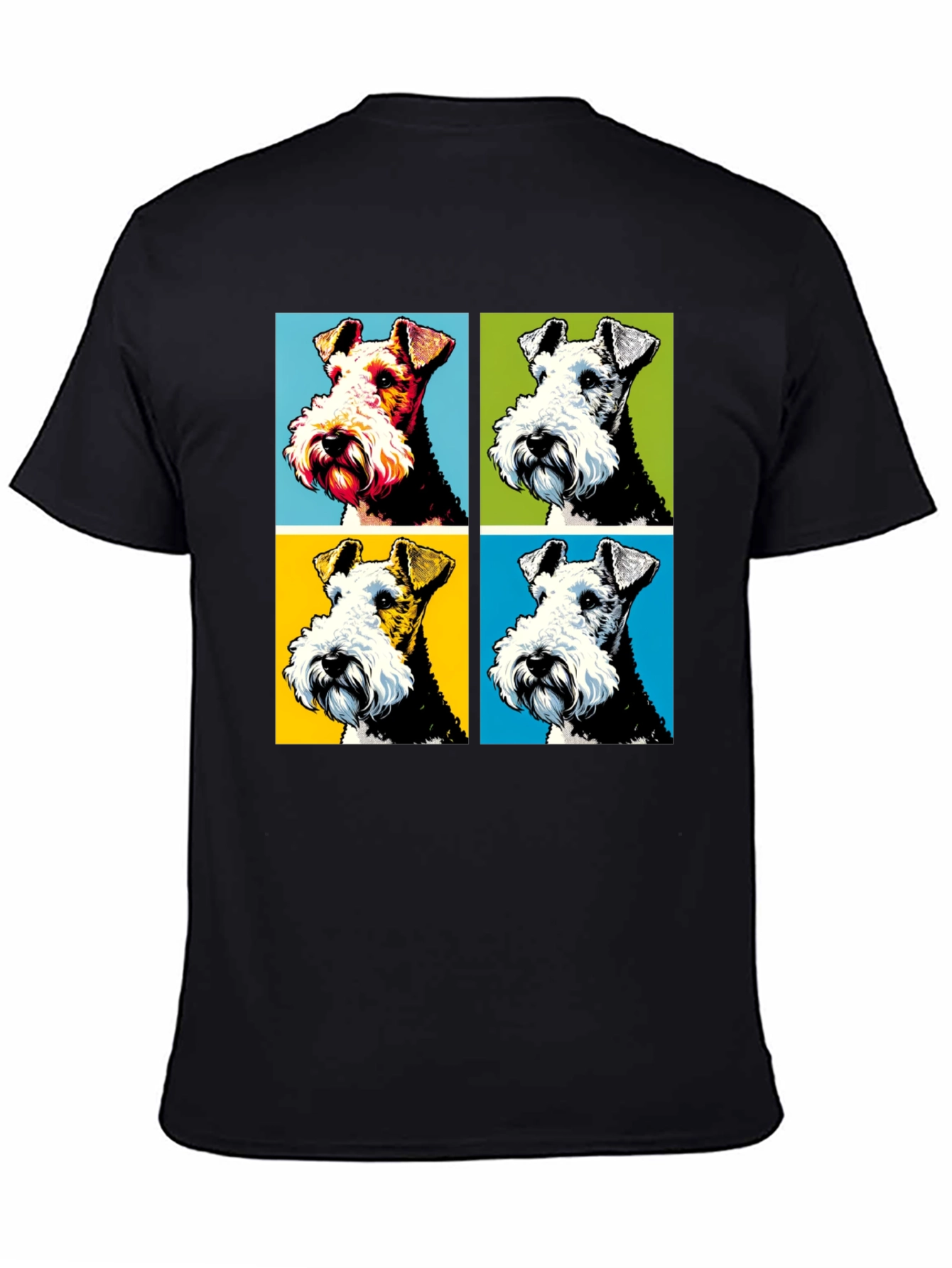 Dog Pop Art Graphic T-Shirt - Stylish Canine Tee
